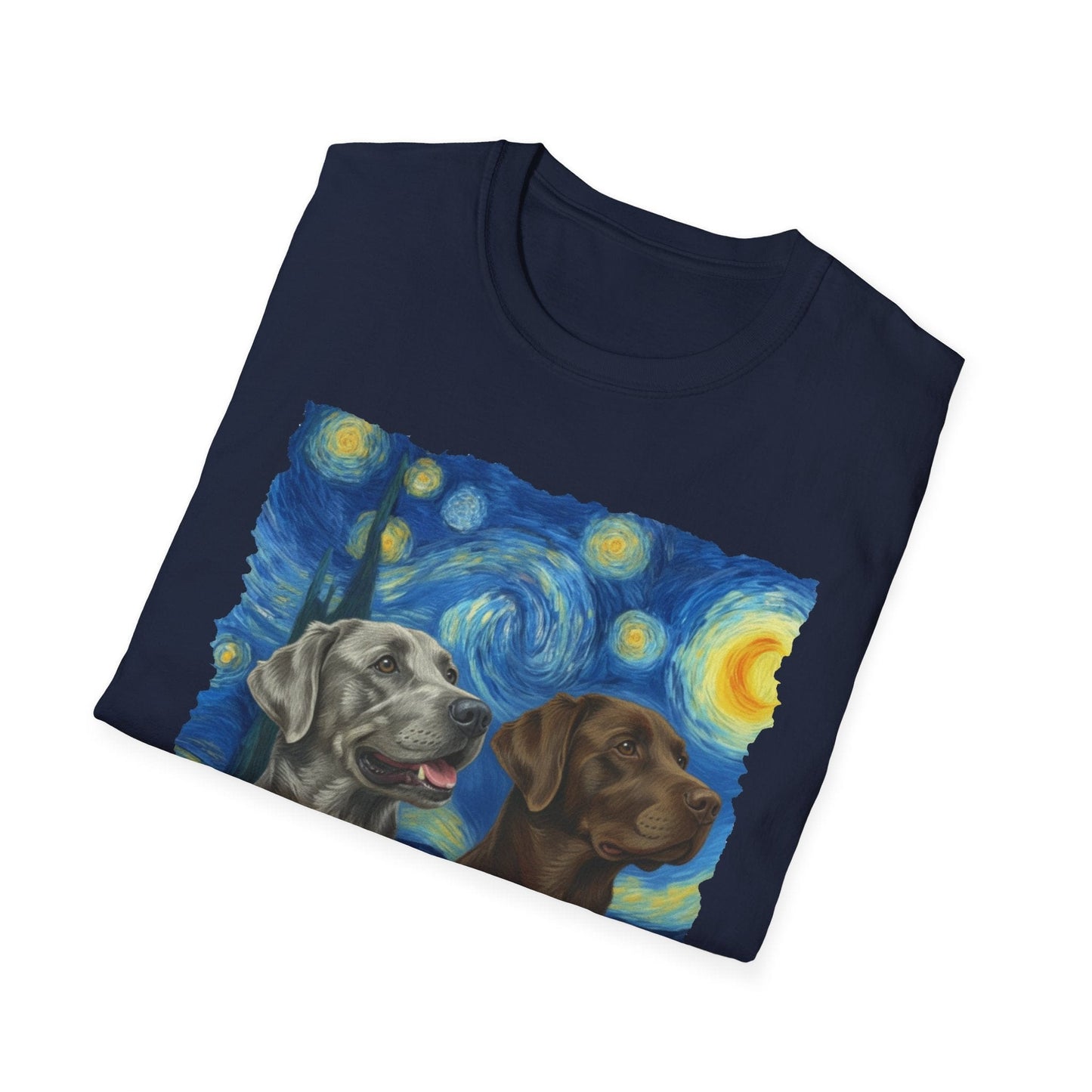 Chocolate and Silver Lab Starry Night
