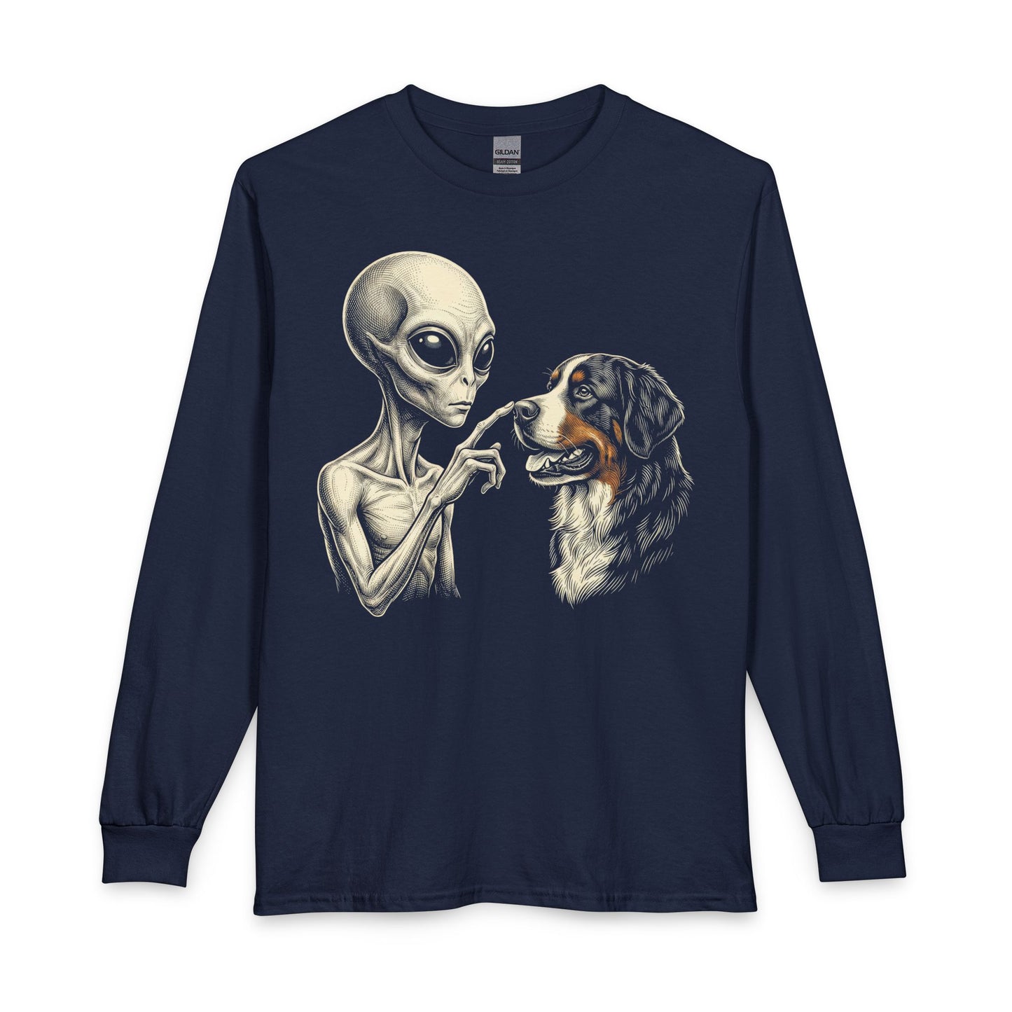Alien & Bernese Mountain Dog Long Sleeve