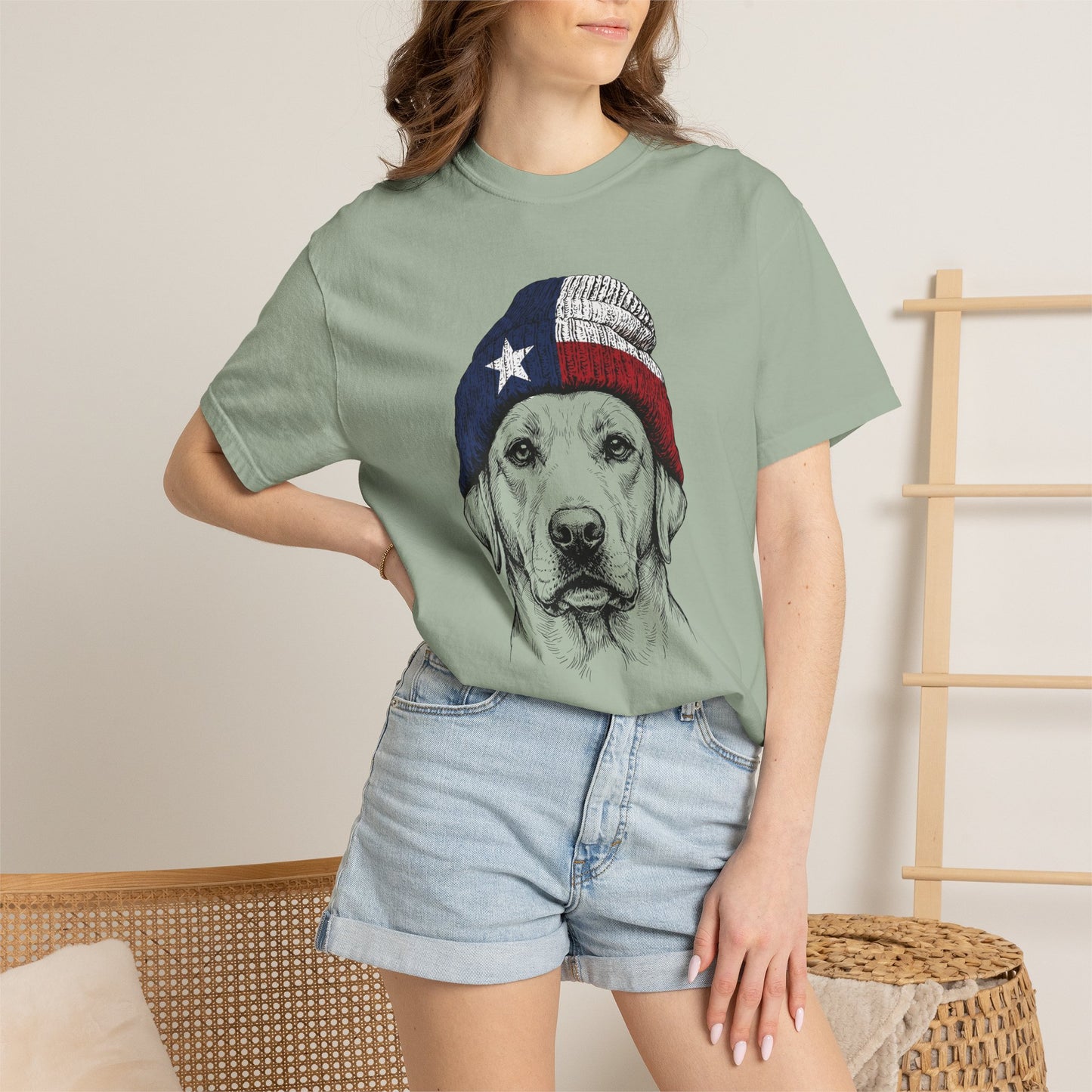 Labrador Texas Beanie Premium Tee