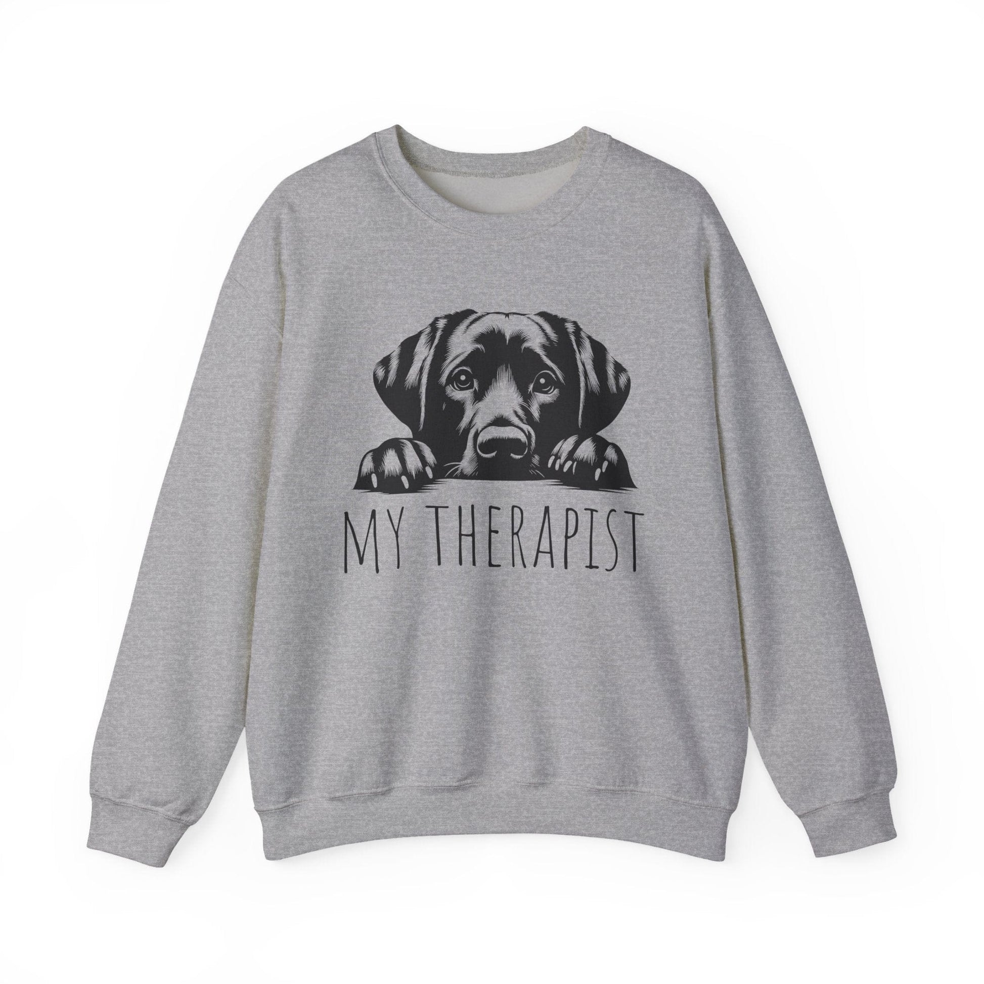 My Therapist Crewneck Sweatshirt Sport Grey