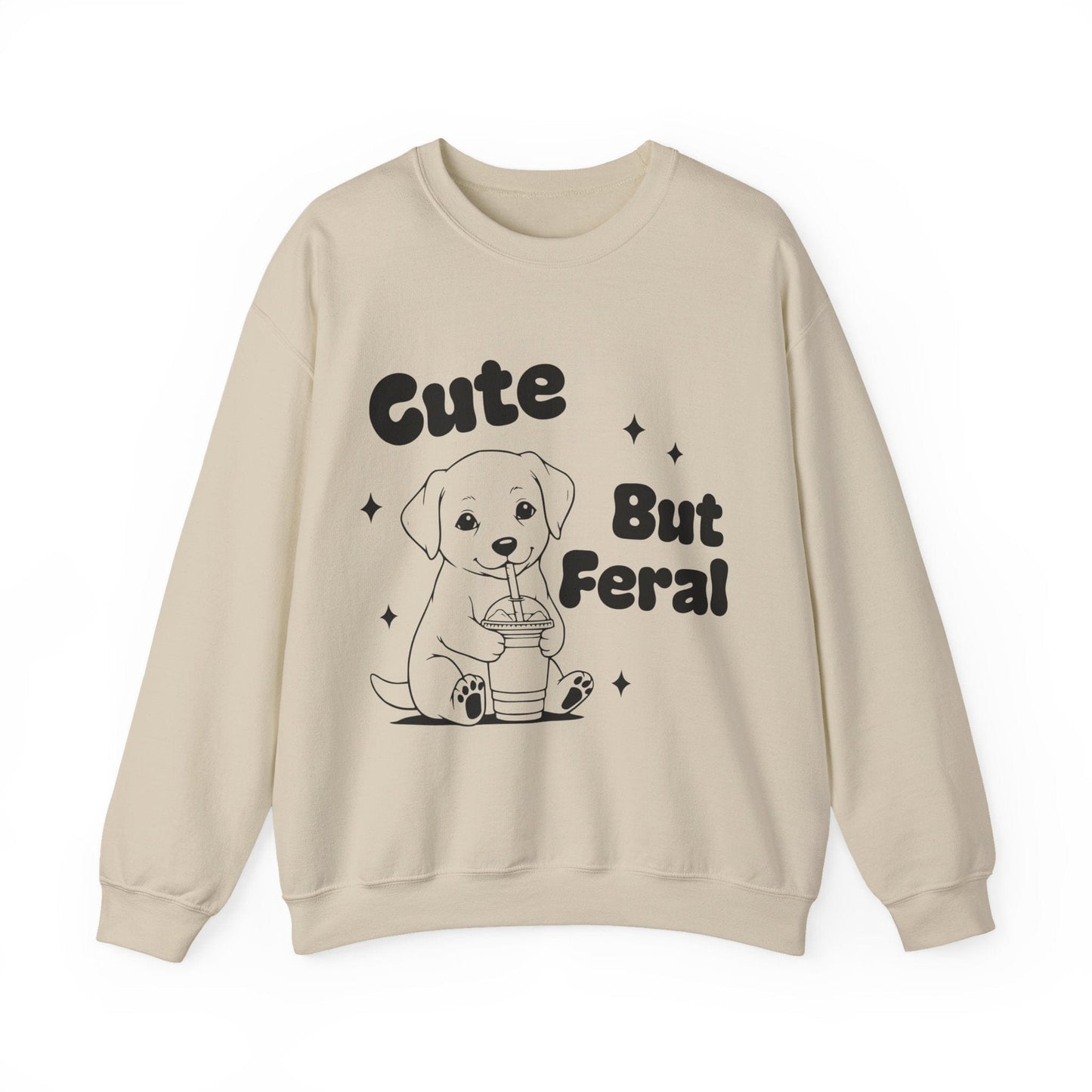 Feral Lab Puppy Crewneck Sweatshirt Sand