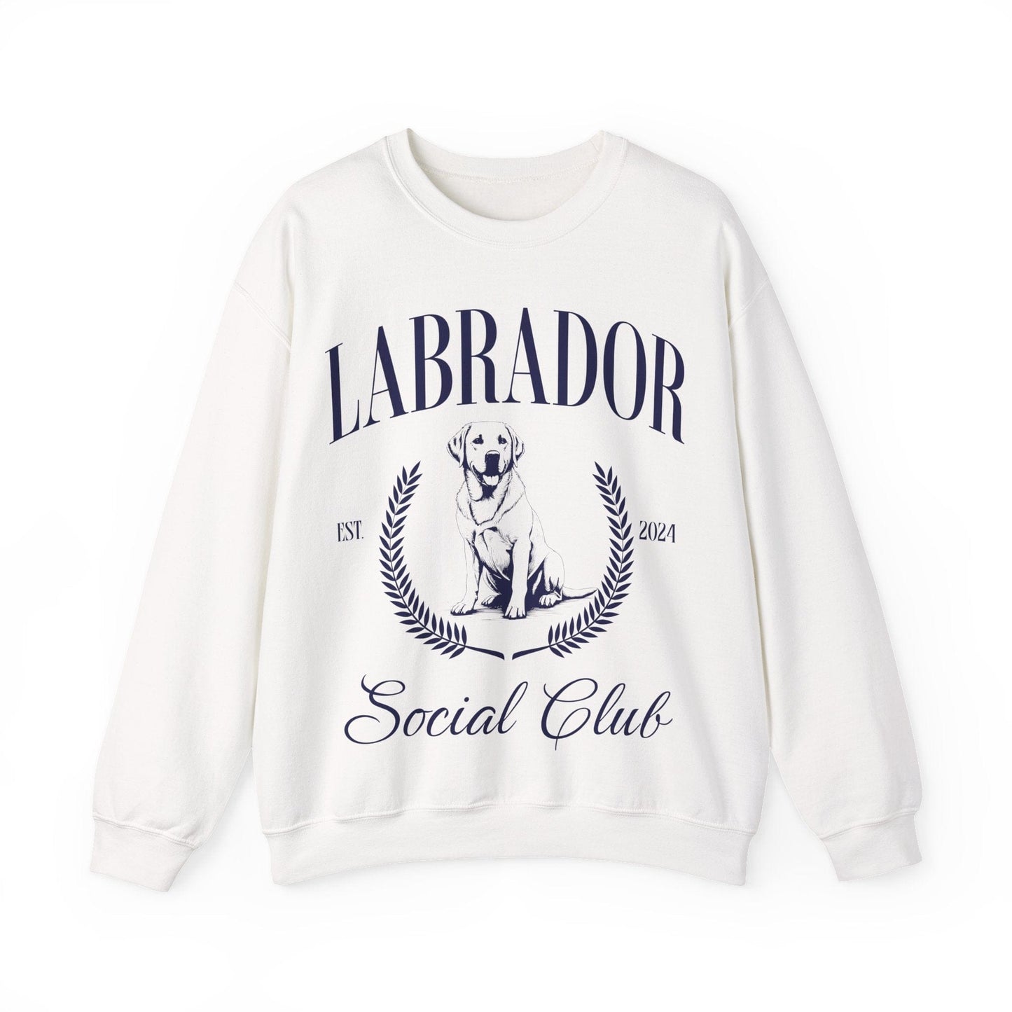 Labrador Social Club Crewneck Sweatshirt White