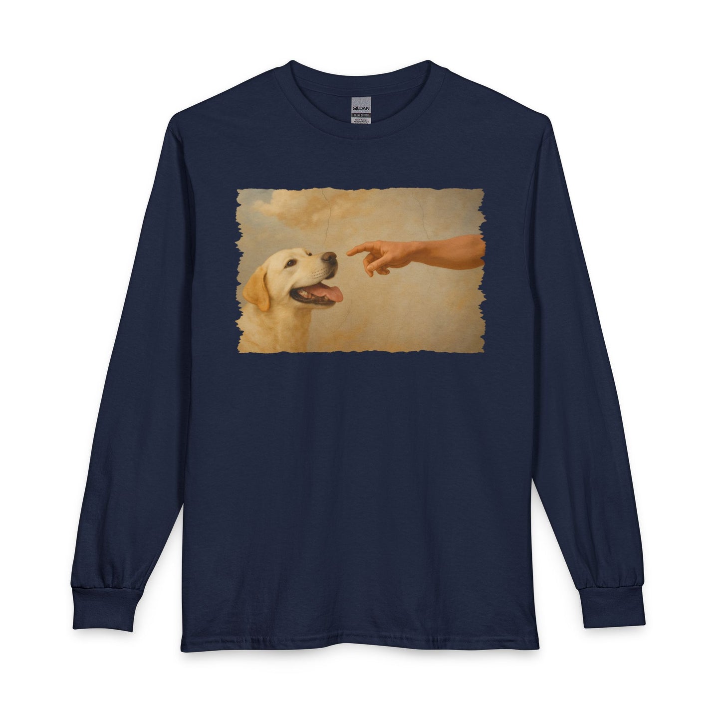 Gods Creates Yellow Labrador Long Sleeve
