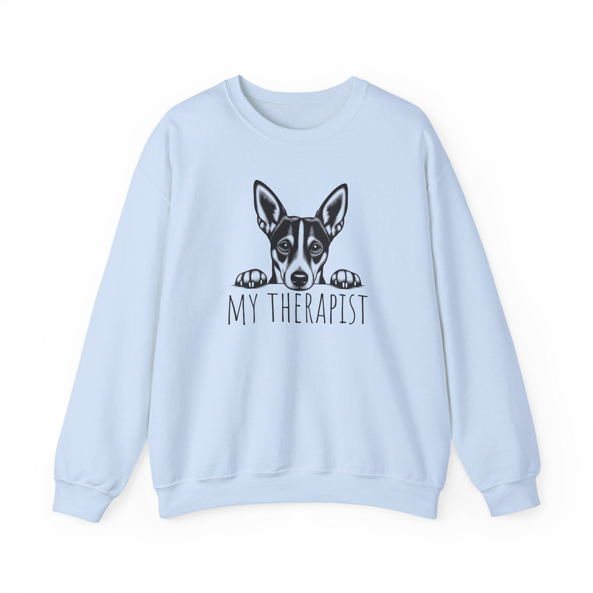 Basenji My Therapist Crewneck Sweatshirt