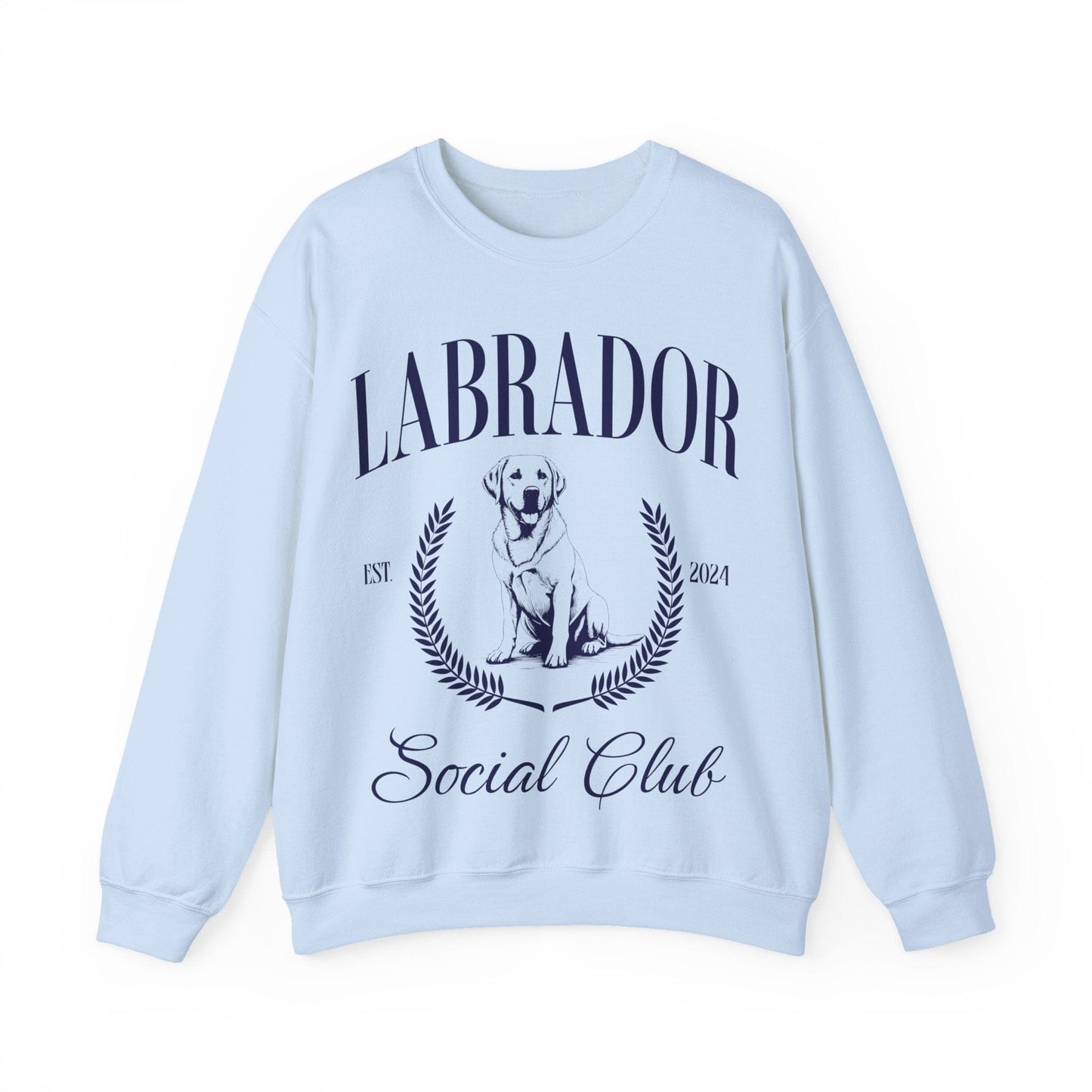 Labrador Social Club Crewneck Sweatshirt Light Blue