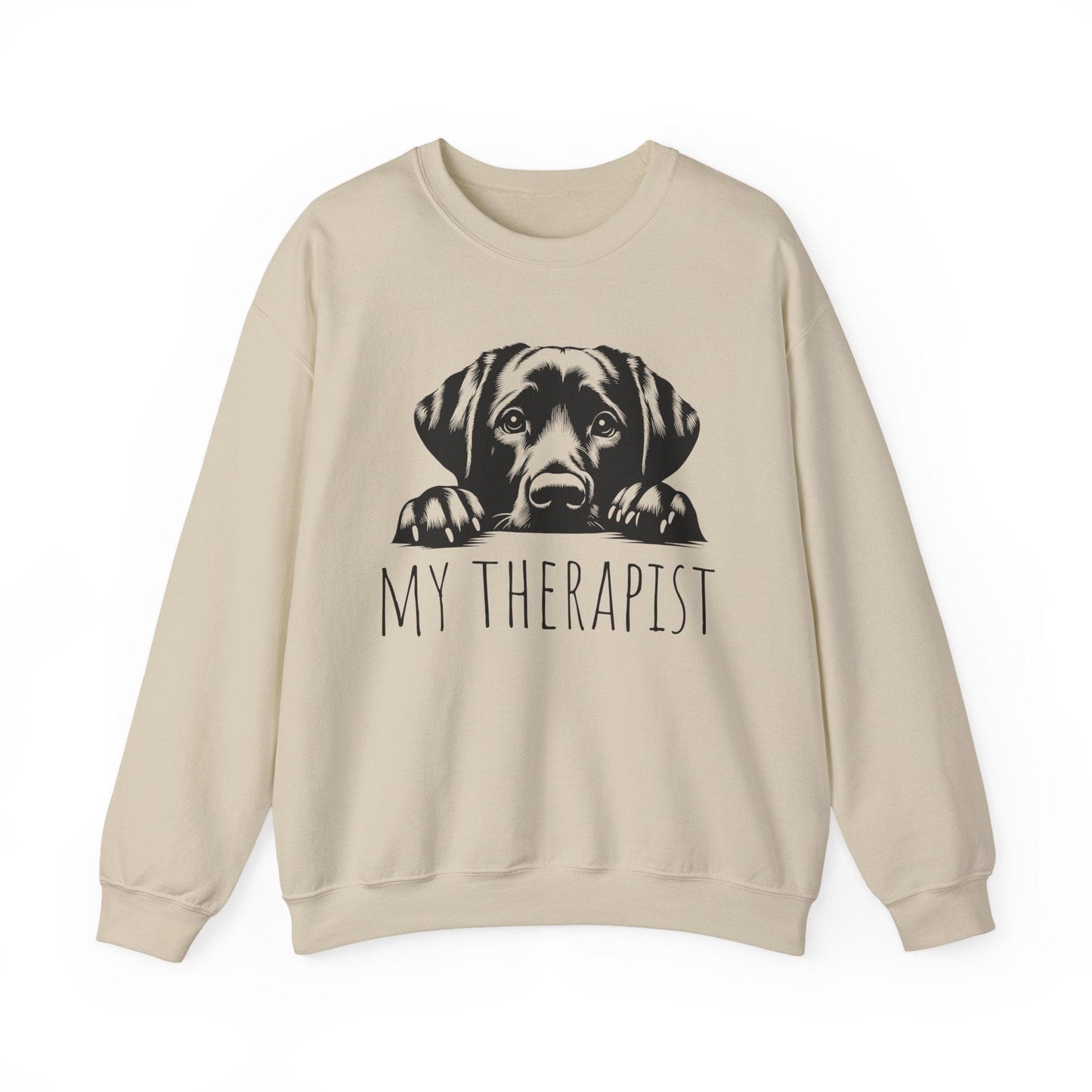 My Therapist Crewneck Sweatshirt Sand