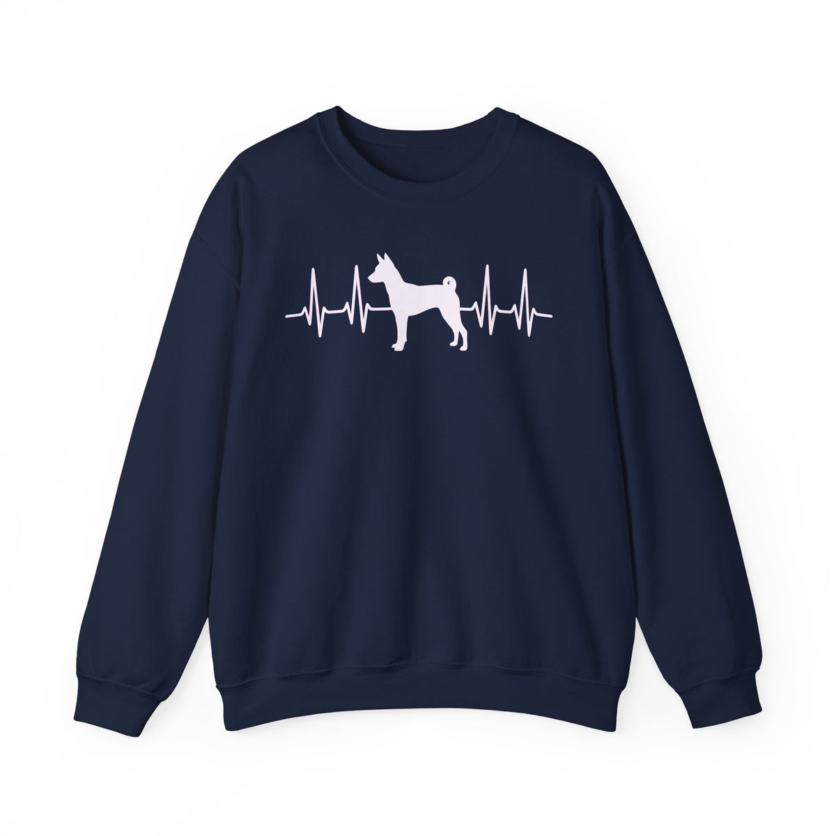 Basenji Heartbeat Crewneck Sweatshirt
