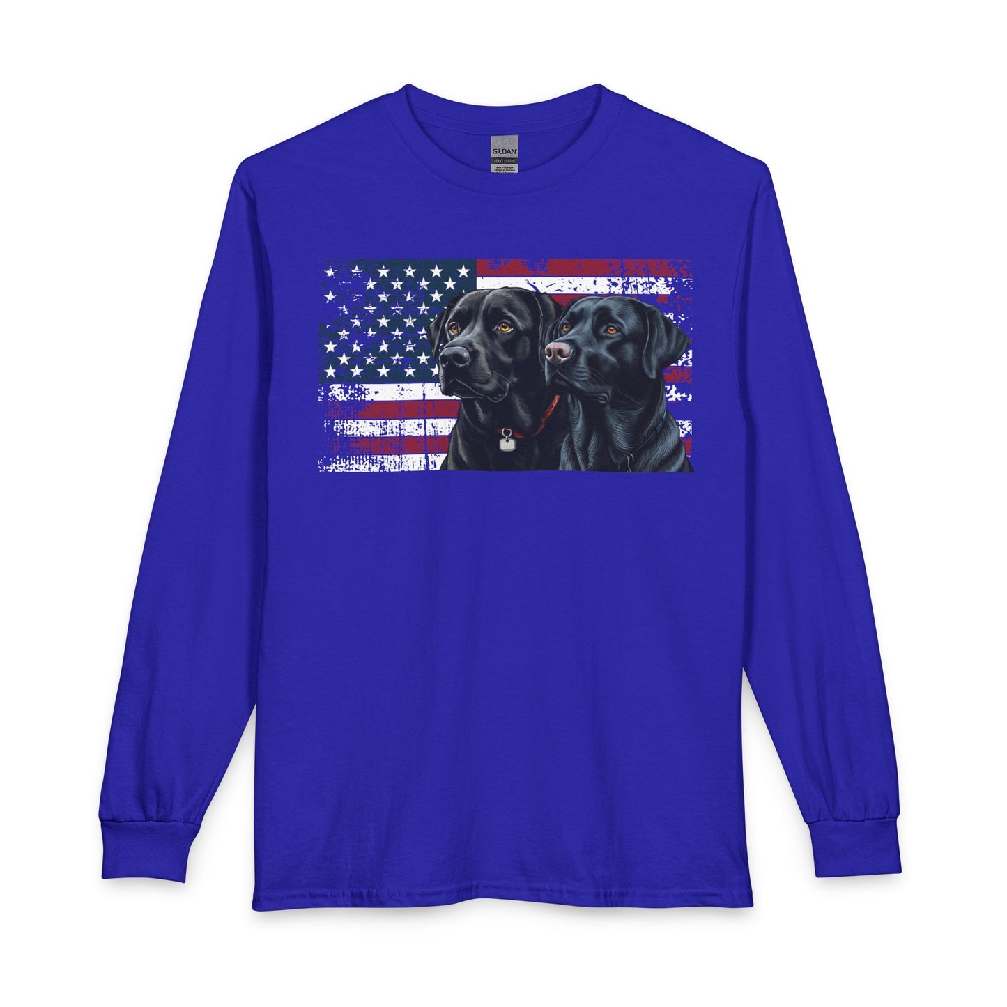 2 Black Labs USA Long Sleeve