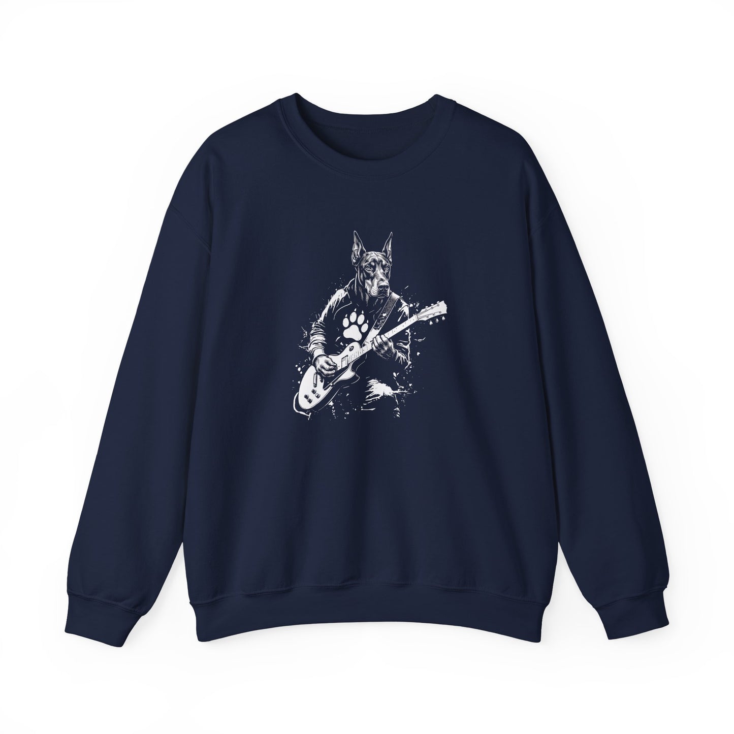 Doberman Guitar Crewneck Sweatshirt