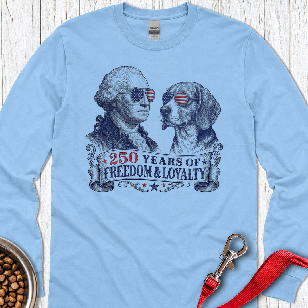 250 Year USA Beagle Long Sleeve β Carolina Blue