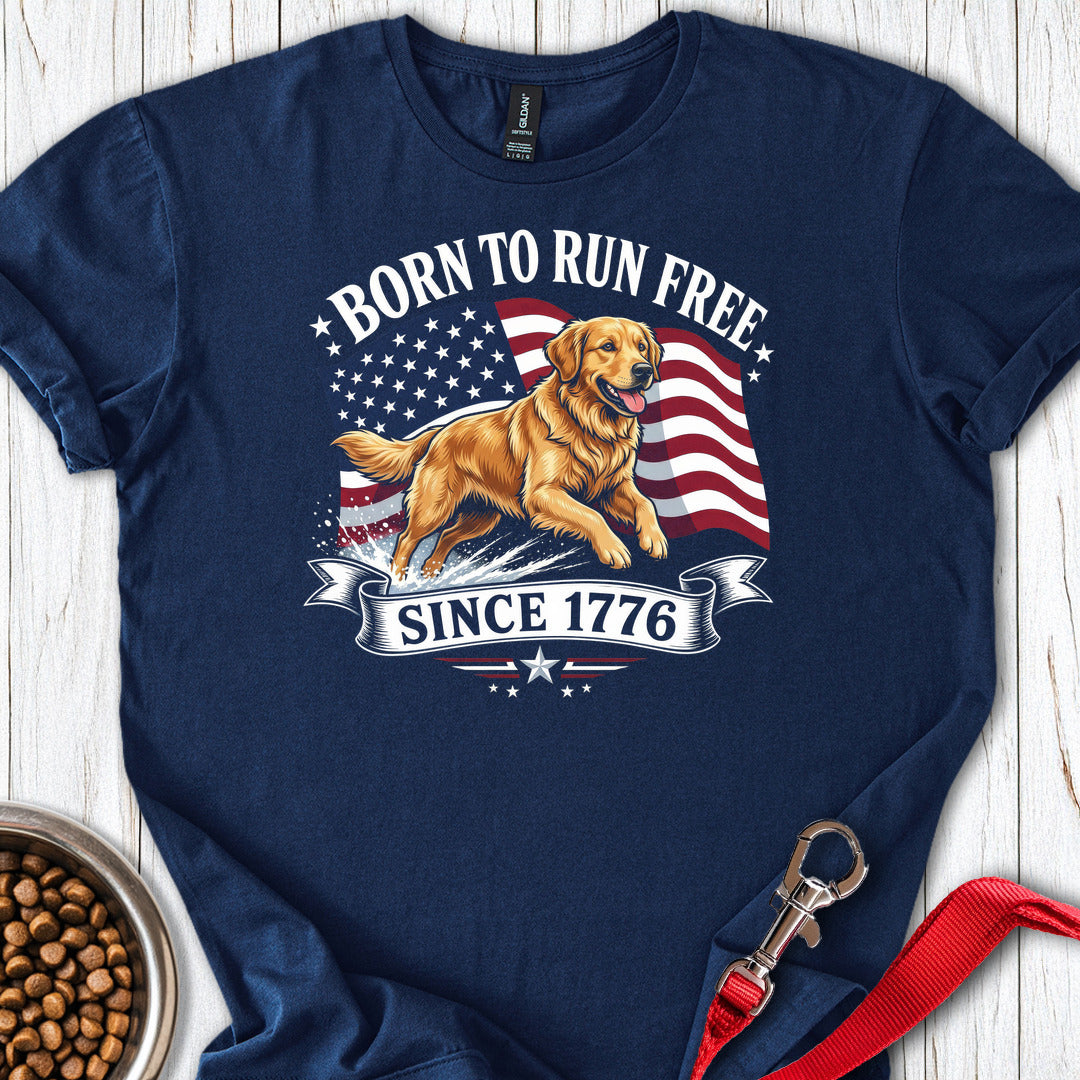 250 Years Golden Retriever USA Navy
