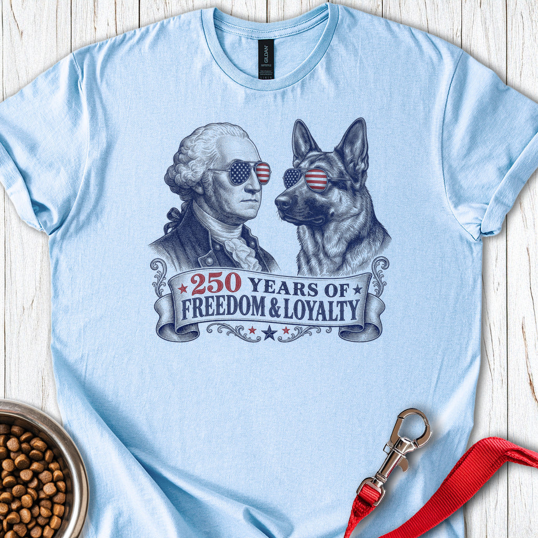 250 Years USA German Shepherd Light Blue