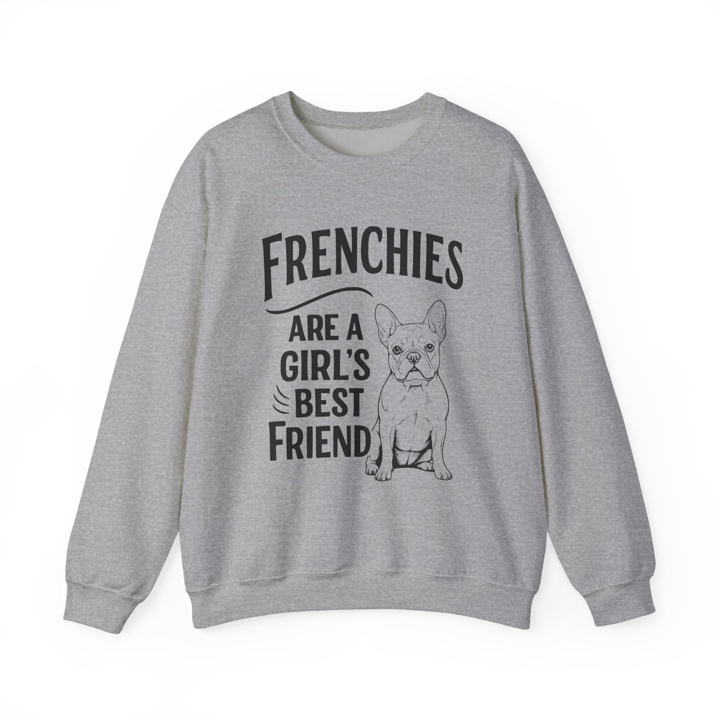 Frenchies & Girls Crewneck Sweatshirt Sport Grey