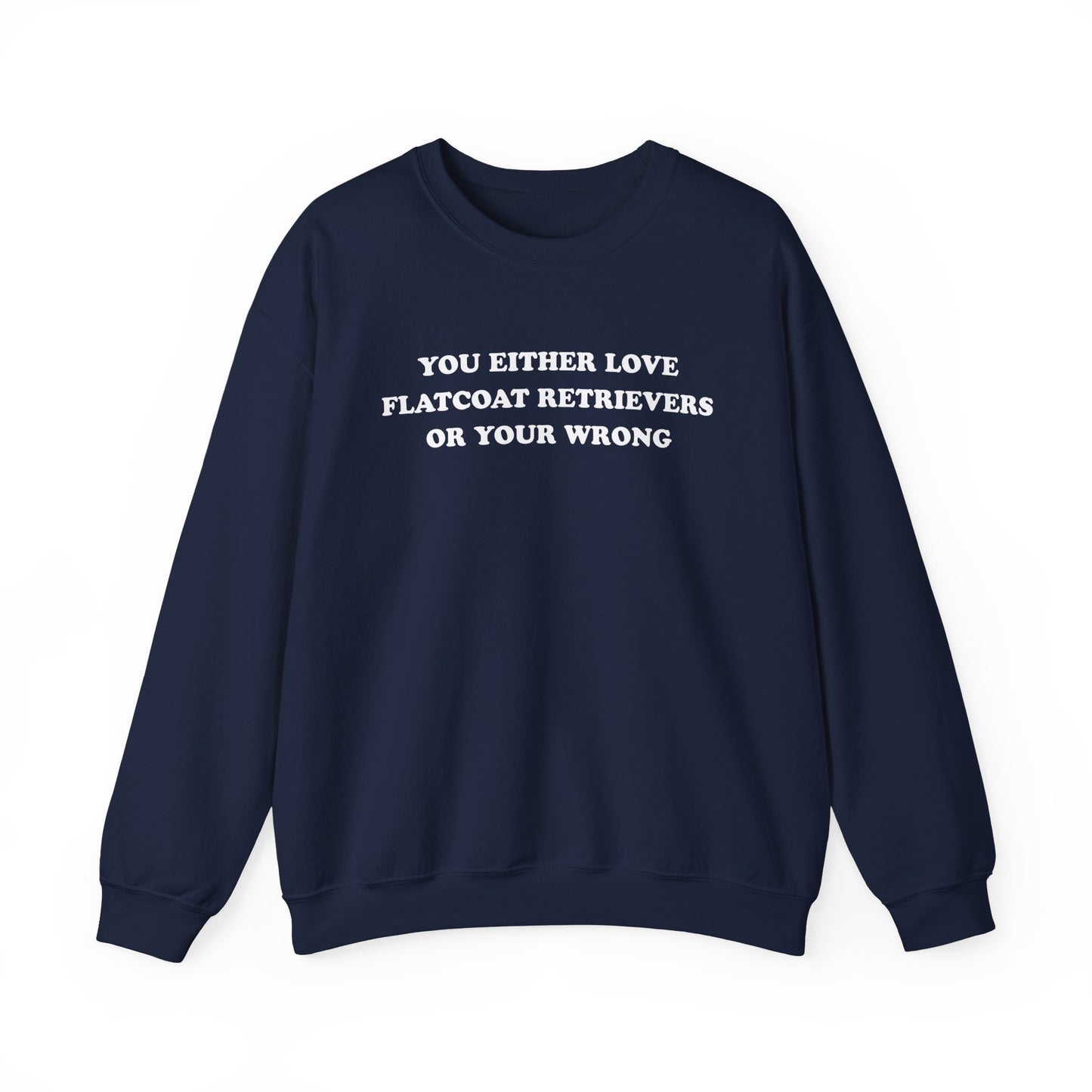 Love Flat-Coated Retrievers Crewneck Sweatshirt