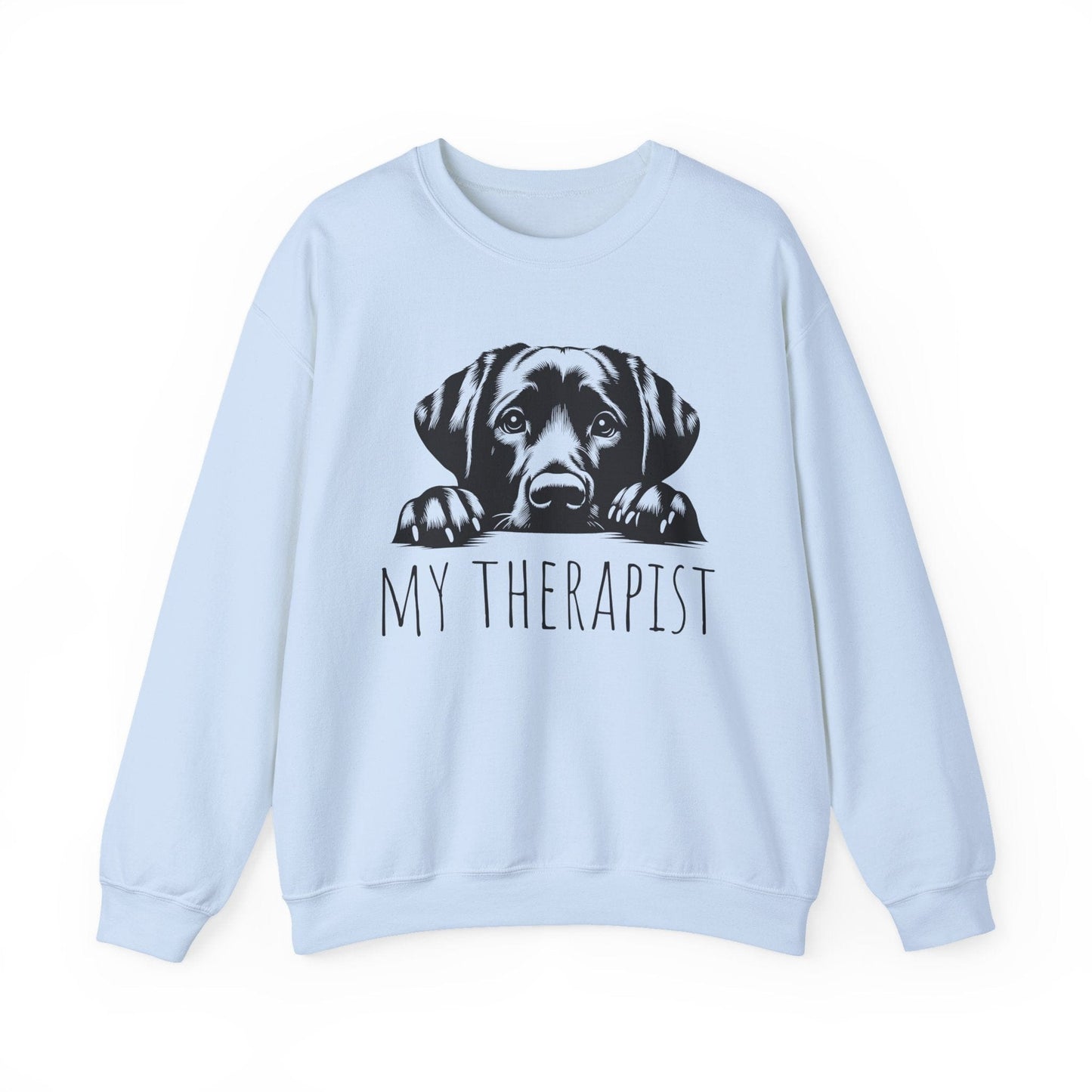 My Therapist Crewneck Sweatshirt Light Blue