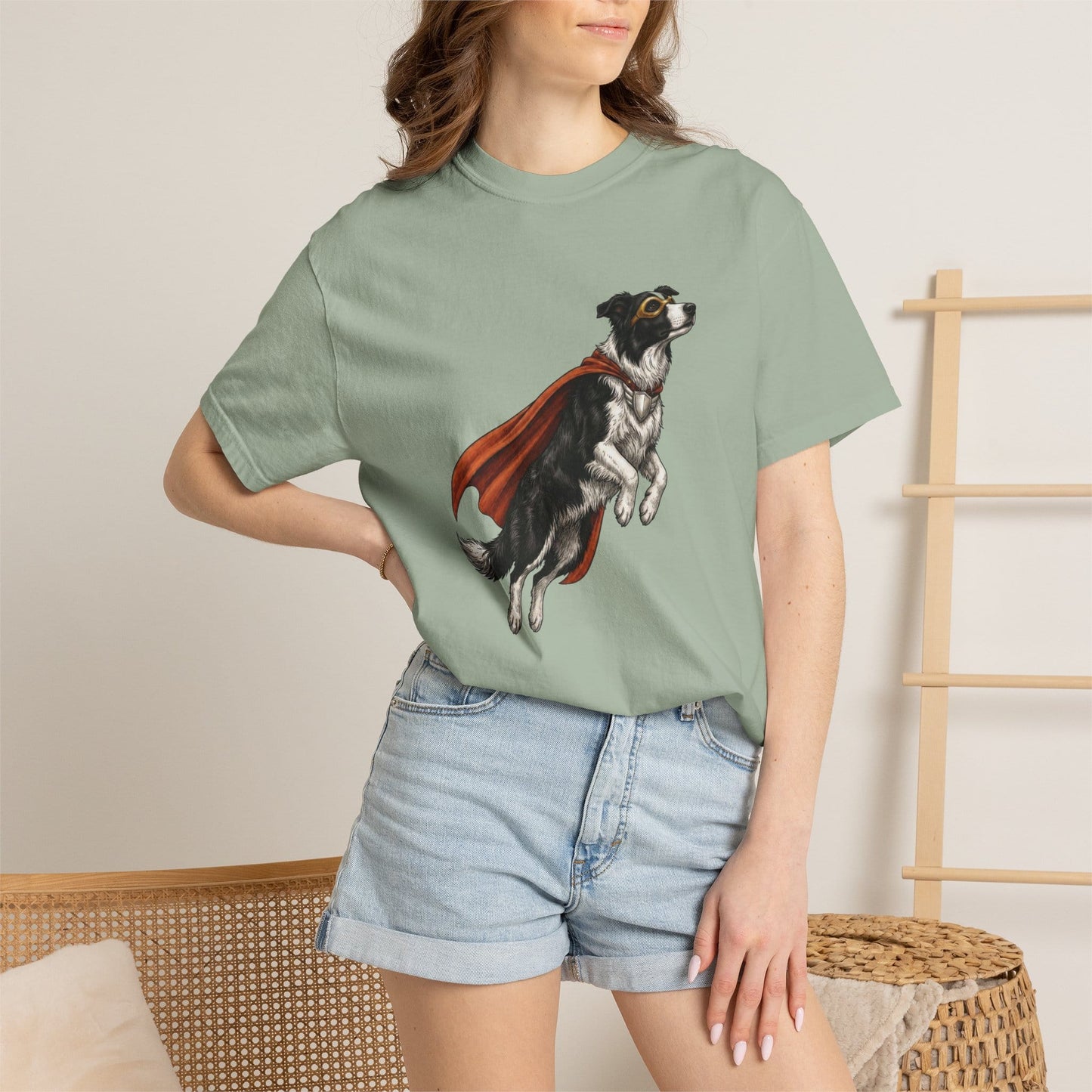 Border Collie Superhero Premium Tee