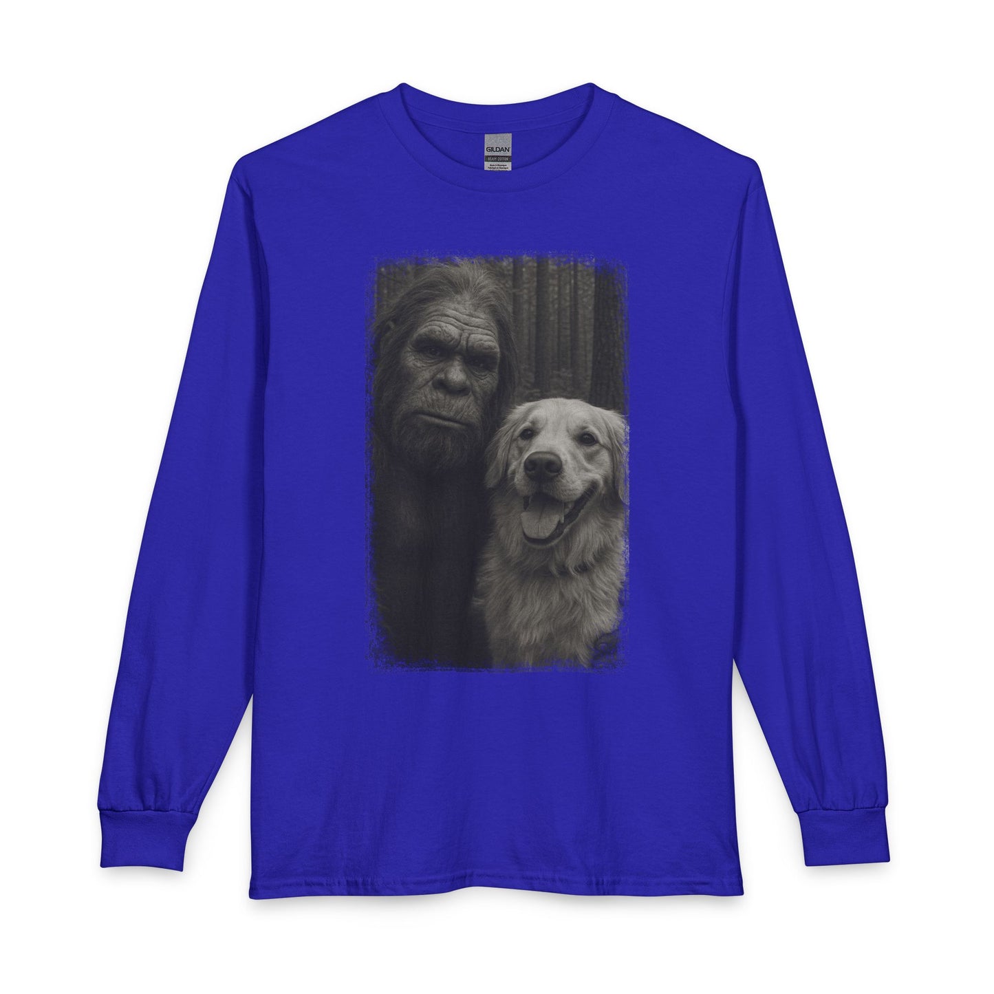Bigfoot & Golden Retriever Selfie Long Sleeve