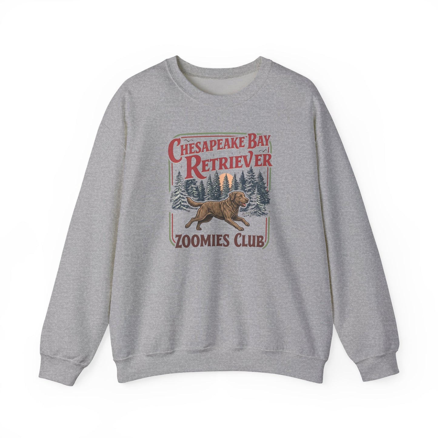Chesapeake Bay Retriever Zoomies Club Crewneck Sweatshirt
