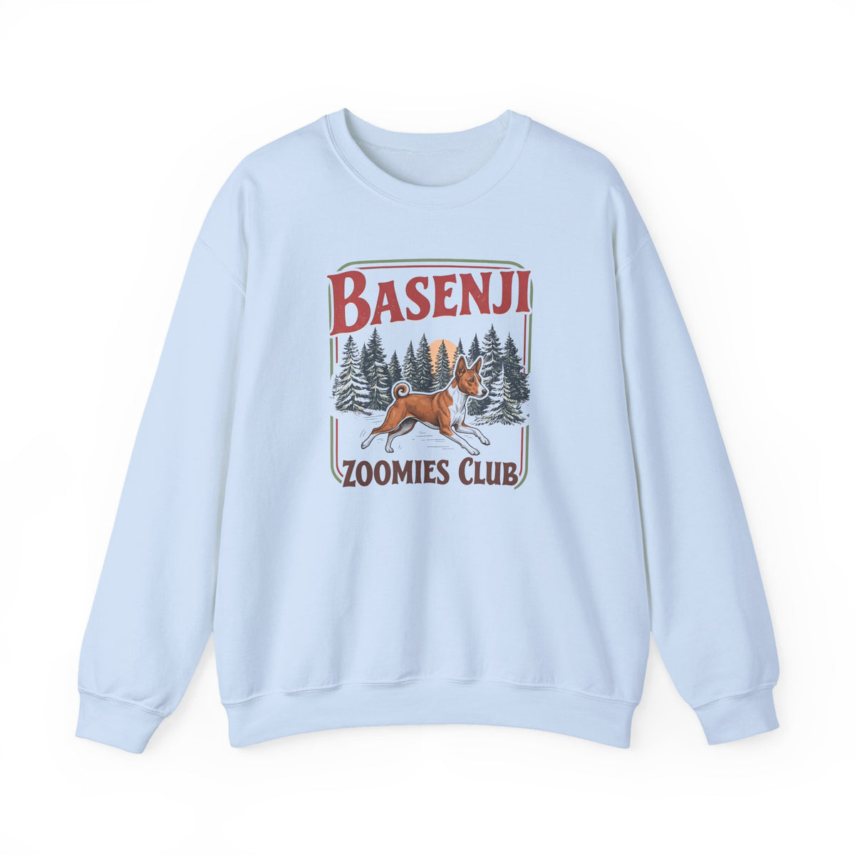Basenji Zoomies Club Crewneck Sweatshirt