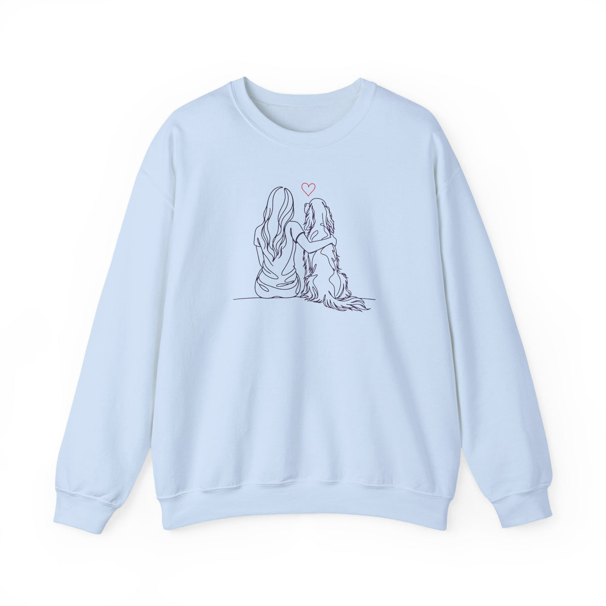 English Setter Hug Crewneck Sweatshirt