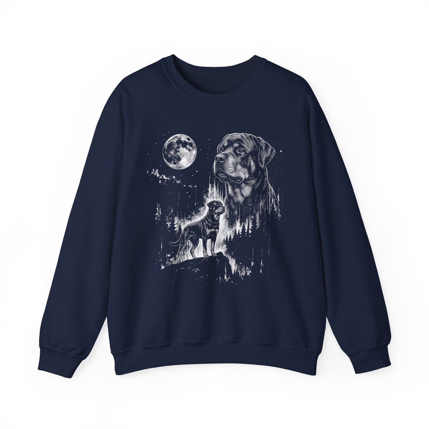 Rottweiler Moonlight Crewneck Sweatshirt