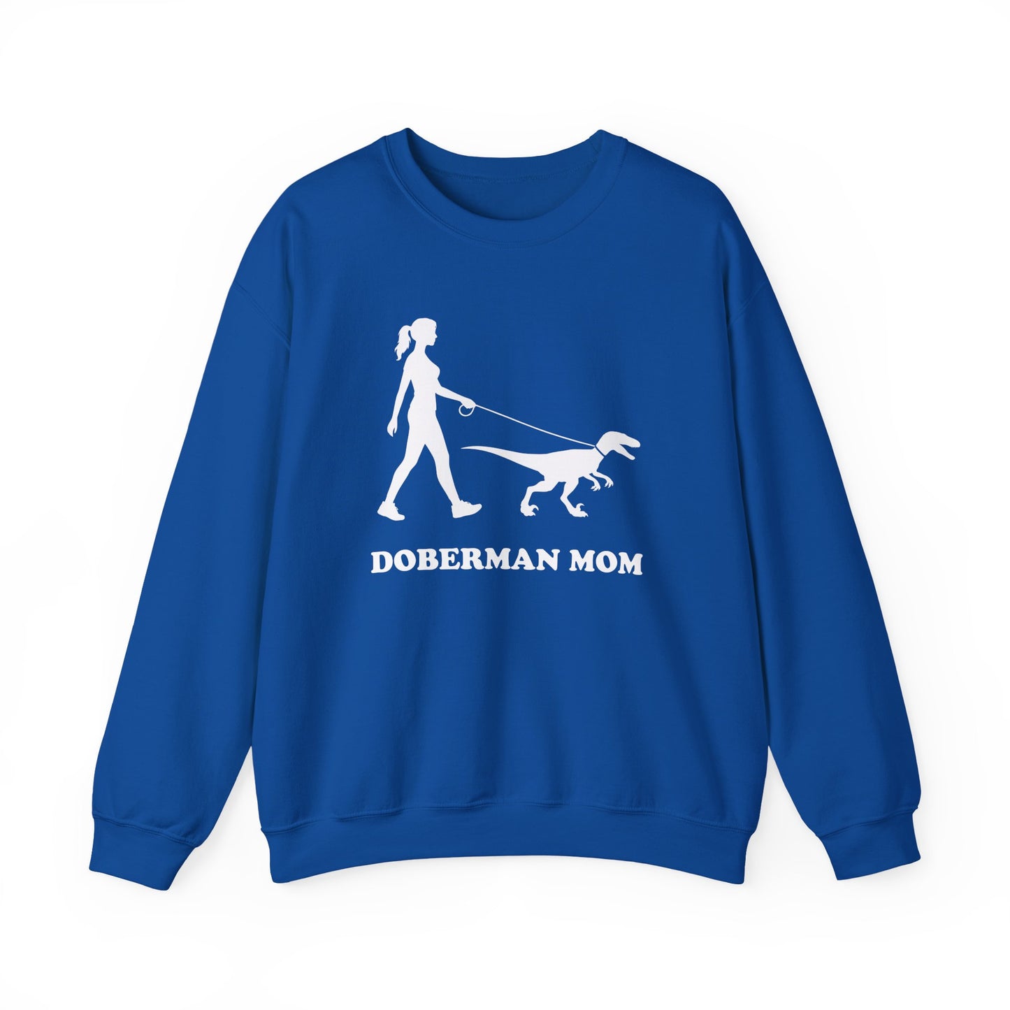 Doberman Mom Crewneck Sweatshirt Royal