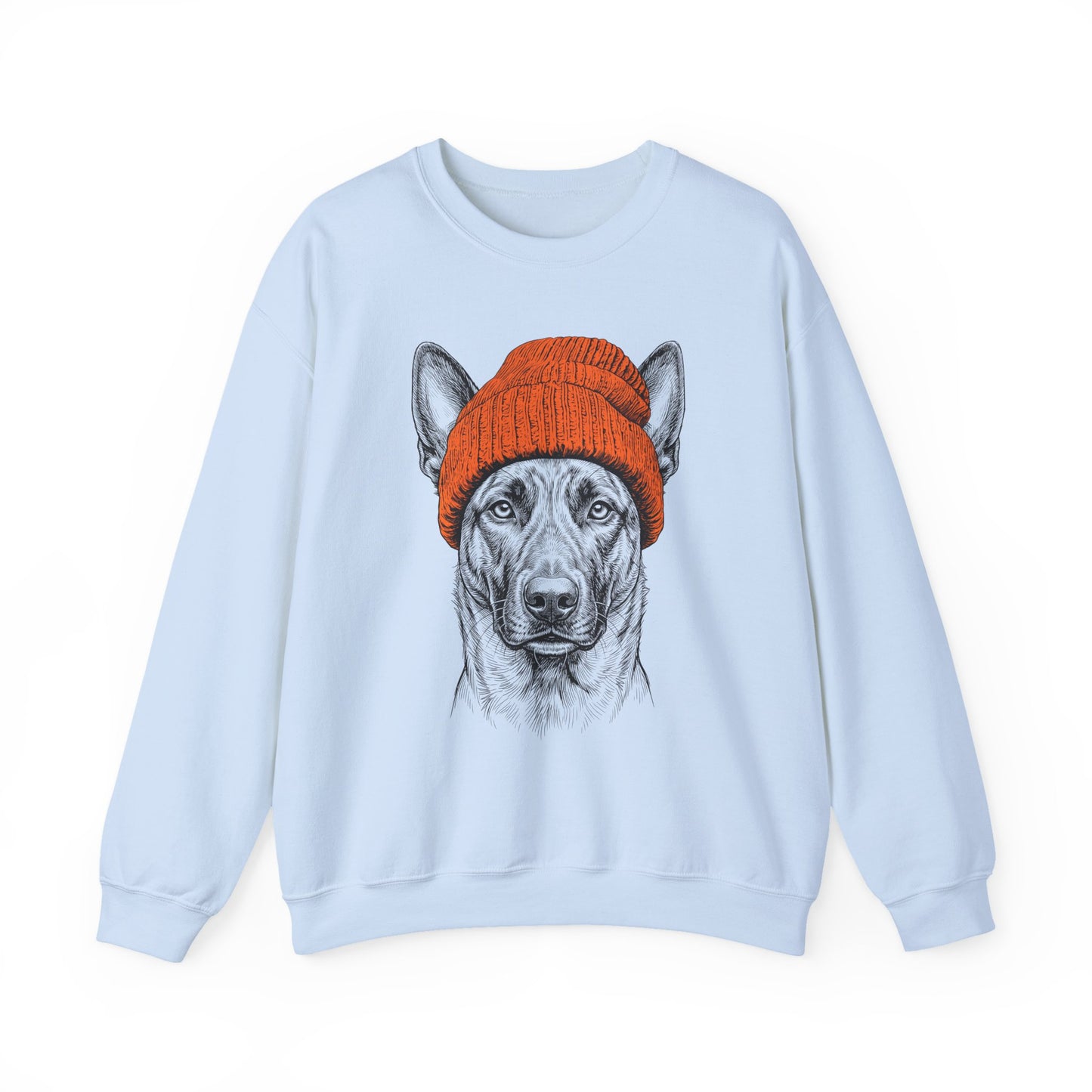 Dutch Shepherd Beanie Crewneck Sweatshirt