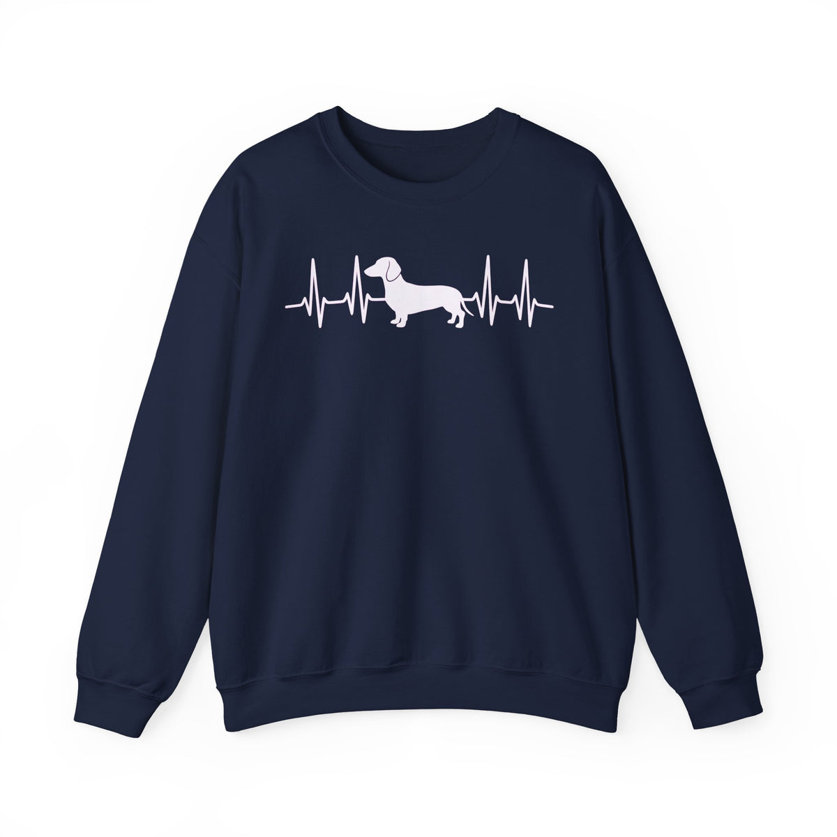 Dachshund Heartbeat Crewneck Sweatshirt