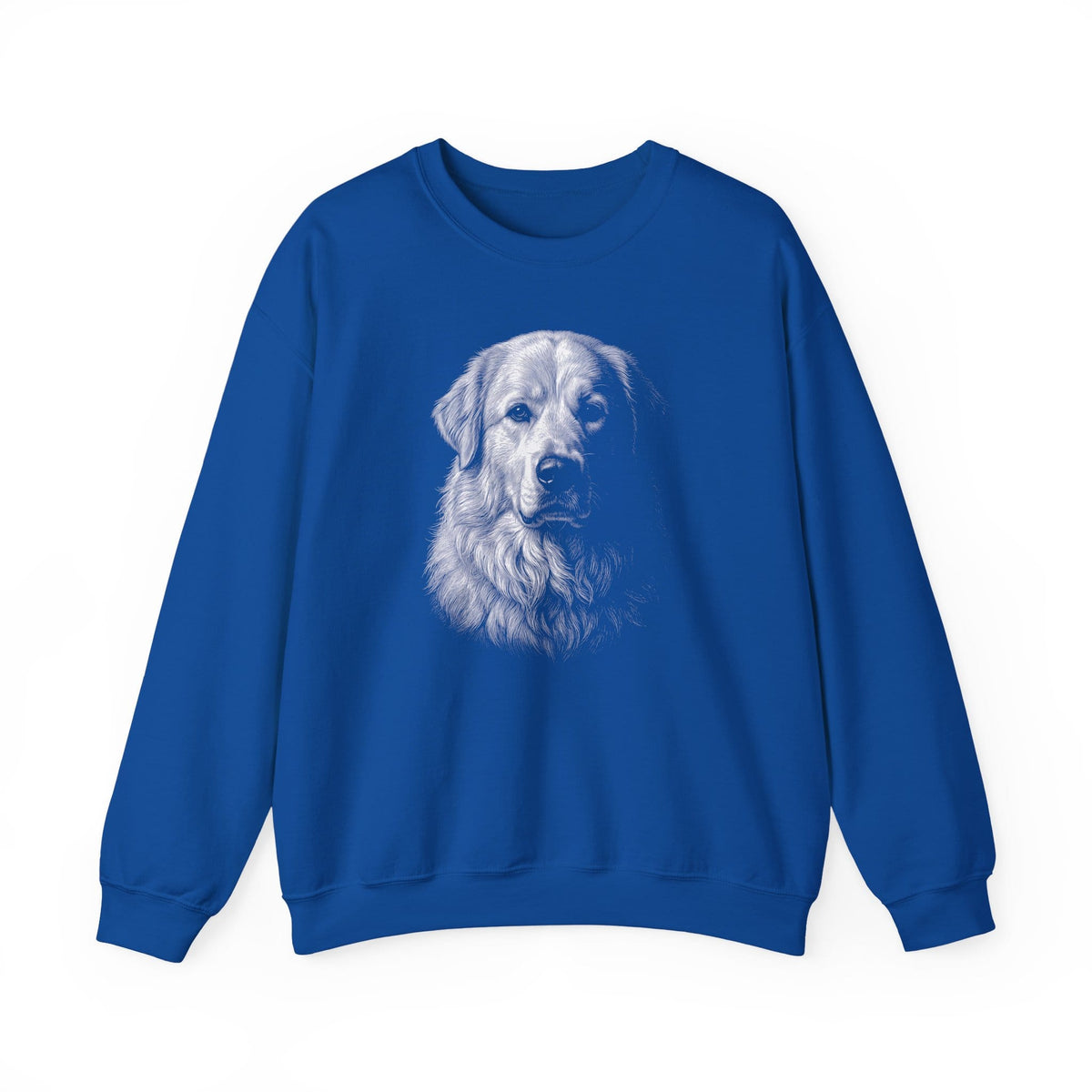 Great Pyrenees Engraved Crewneck Sweatshirt Royal