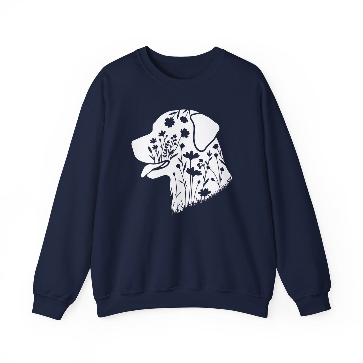 Rottweiler Flowers Crewneck Sweatshirt