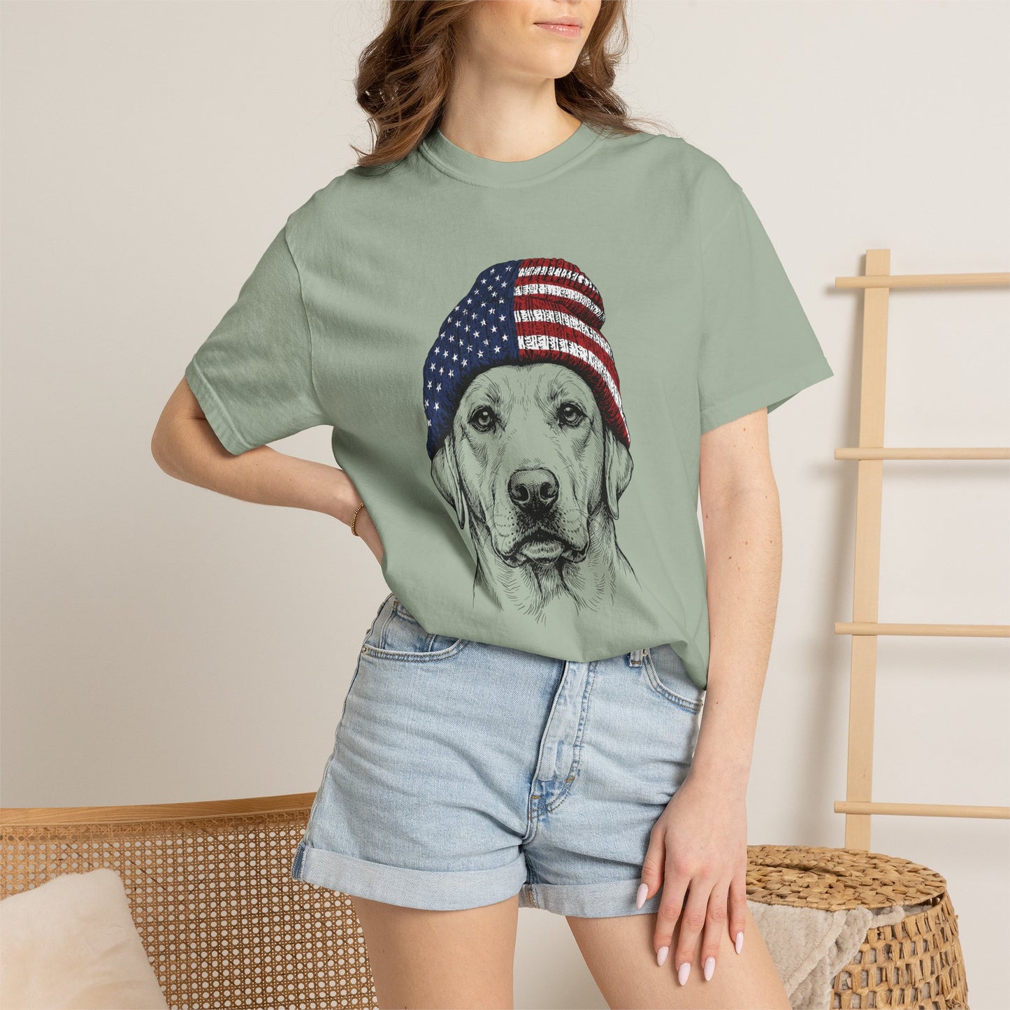 Labrador USA Beanie Premium Tee