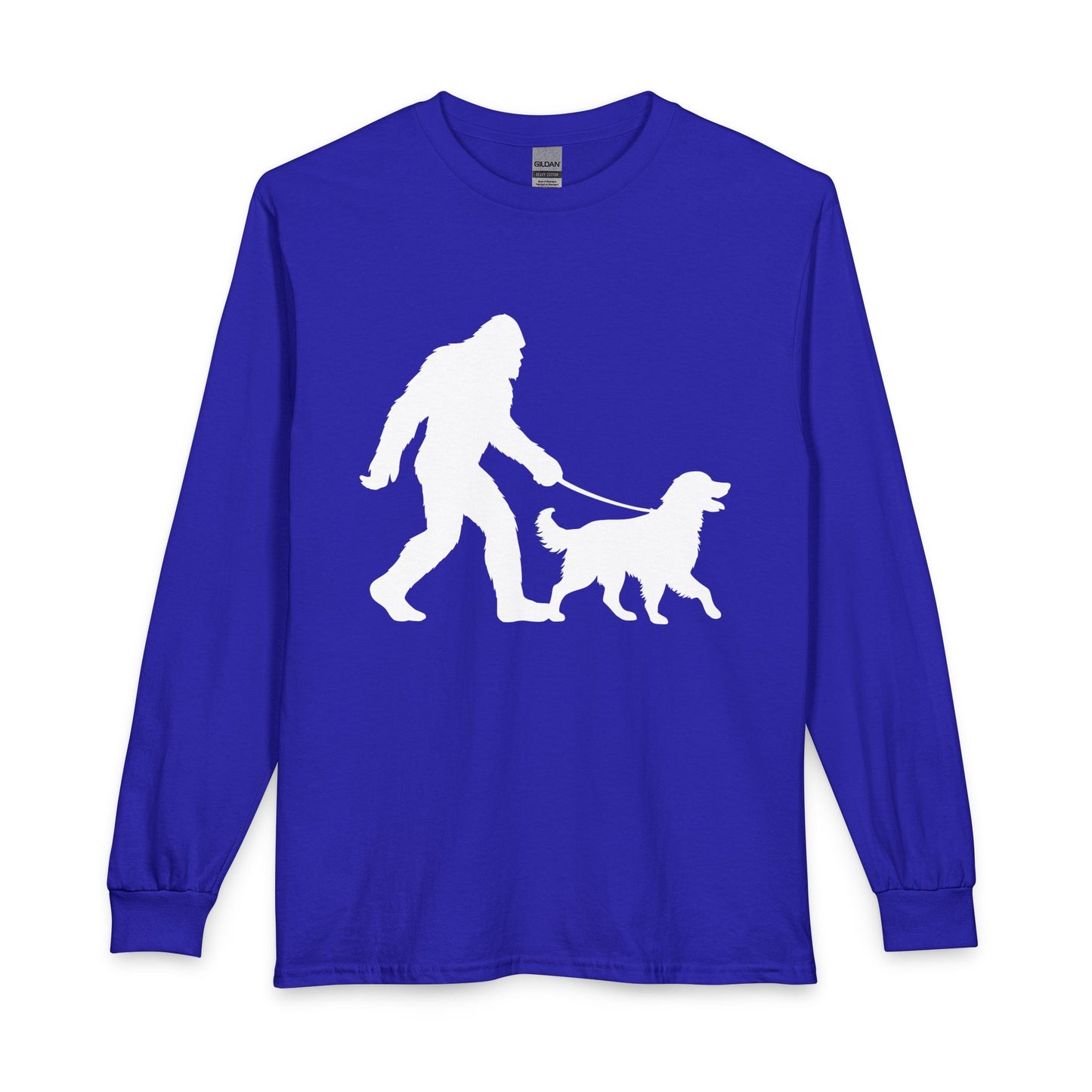 Bigfoot Walking Golden Retriever Long Sleeve