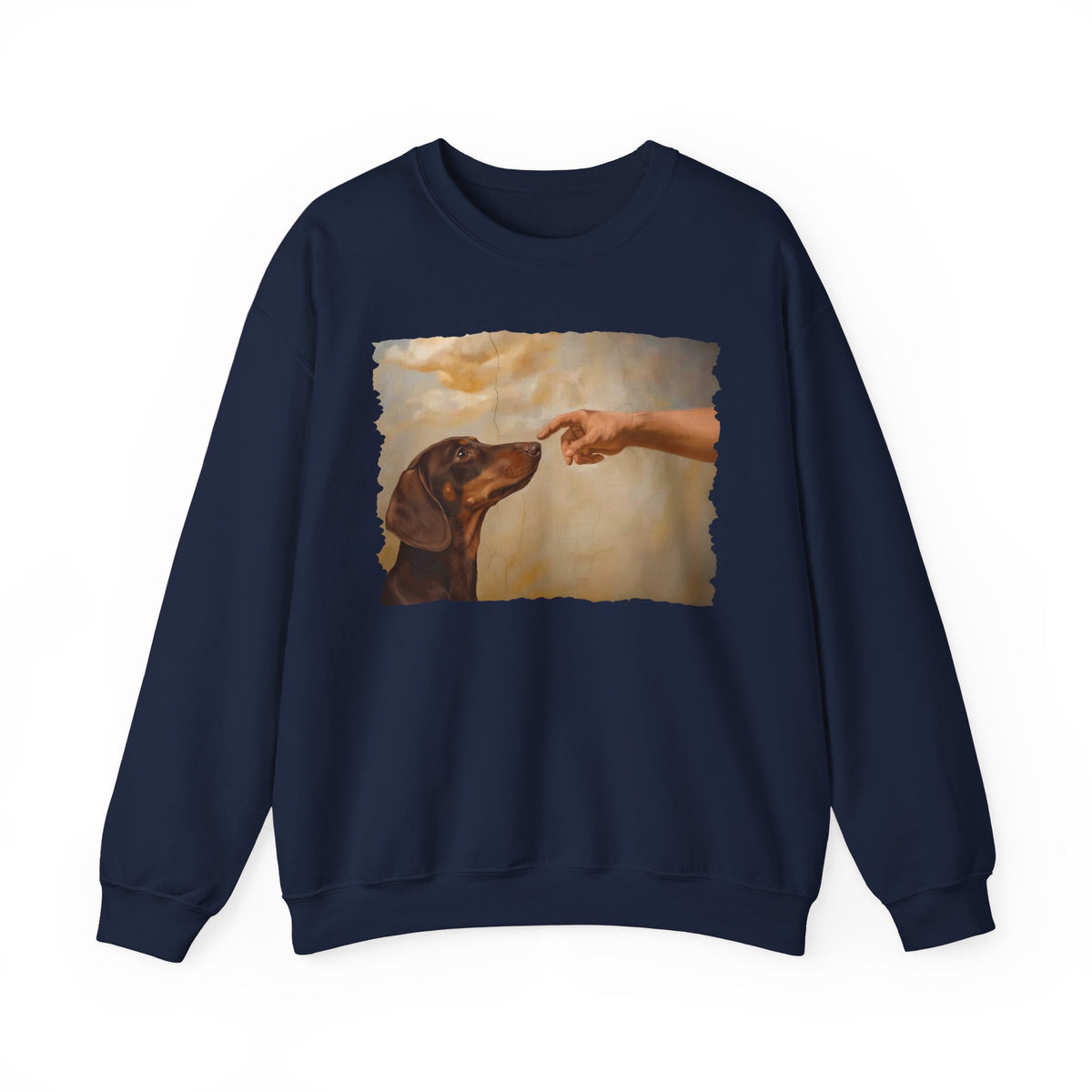 Dachshund Creation Chocolate and Tan Crewneck Sweatshirt