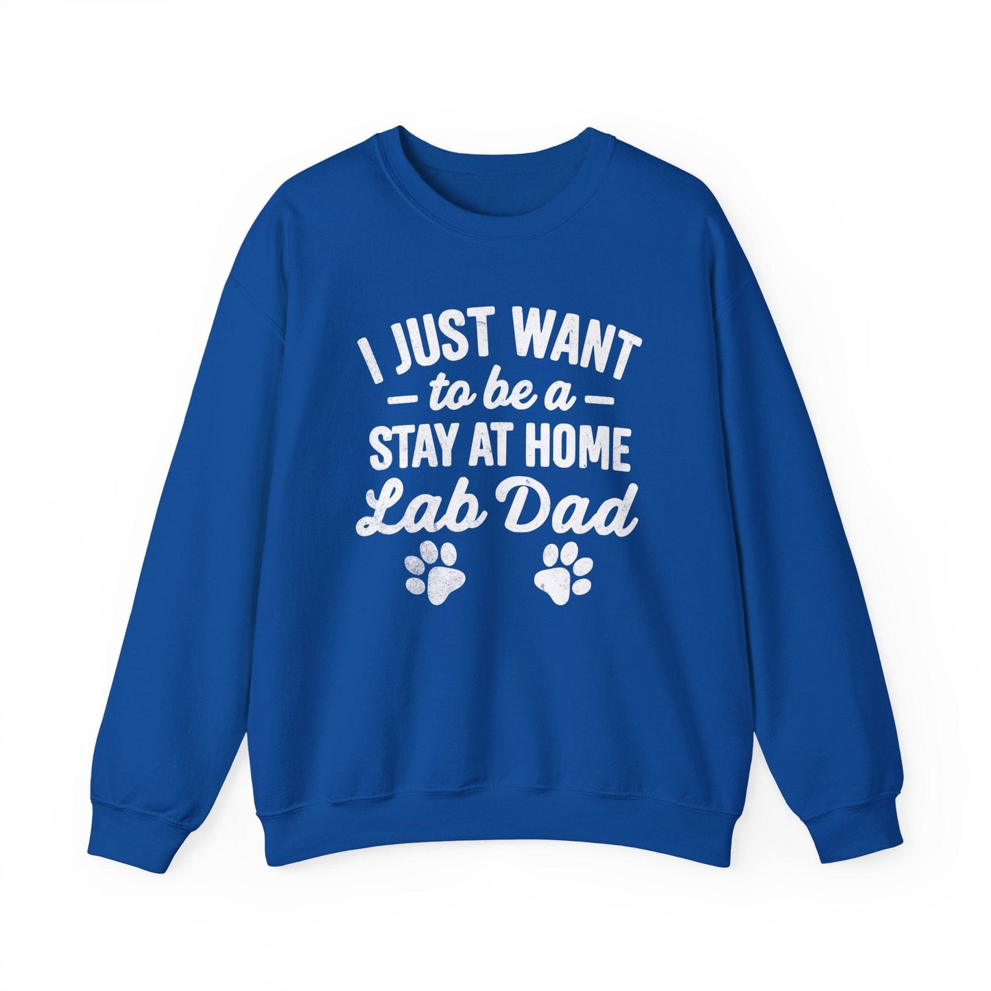 Lab Dad Crewneck Sweatshirt Royal