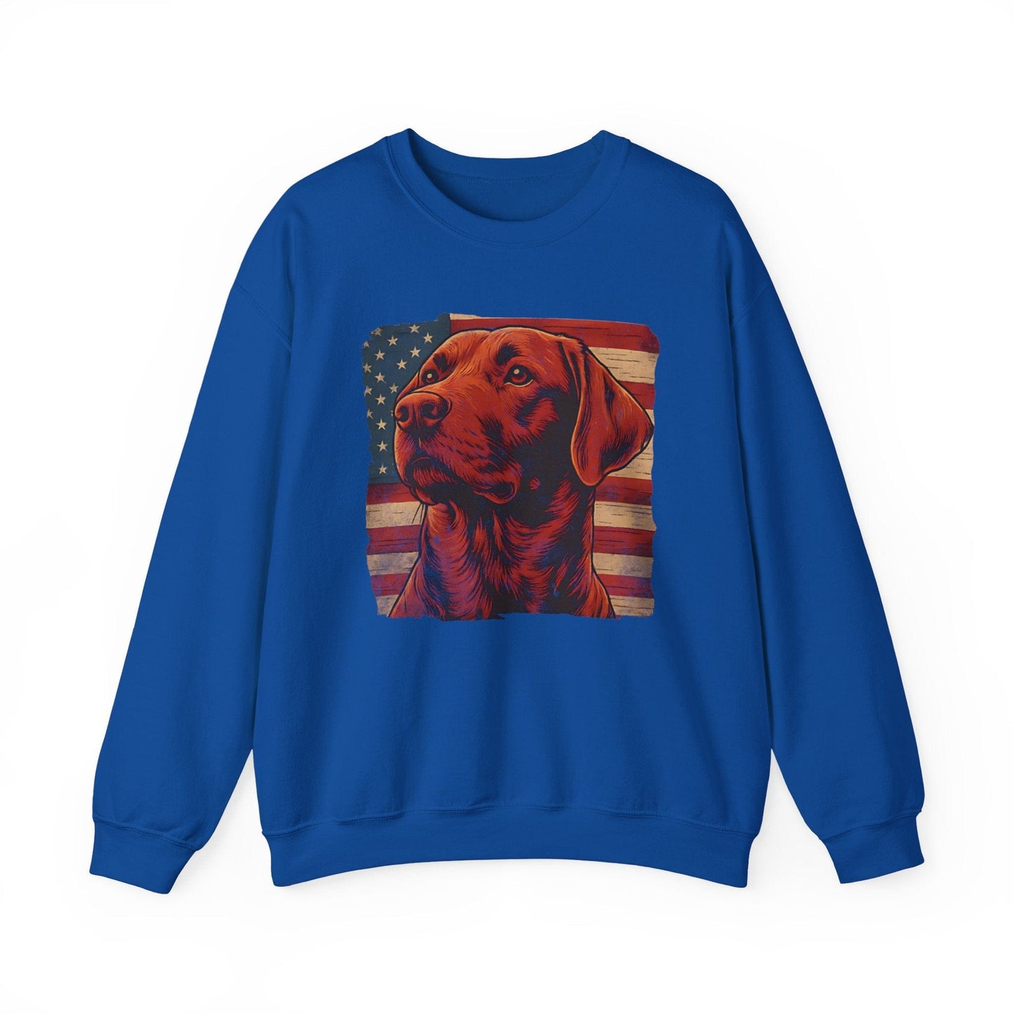 Fox Red Lab USA Crewneck Sweatshirt Royal