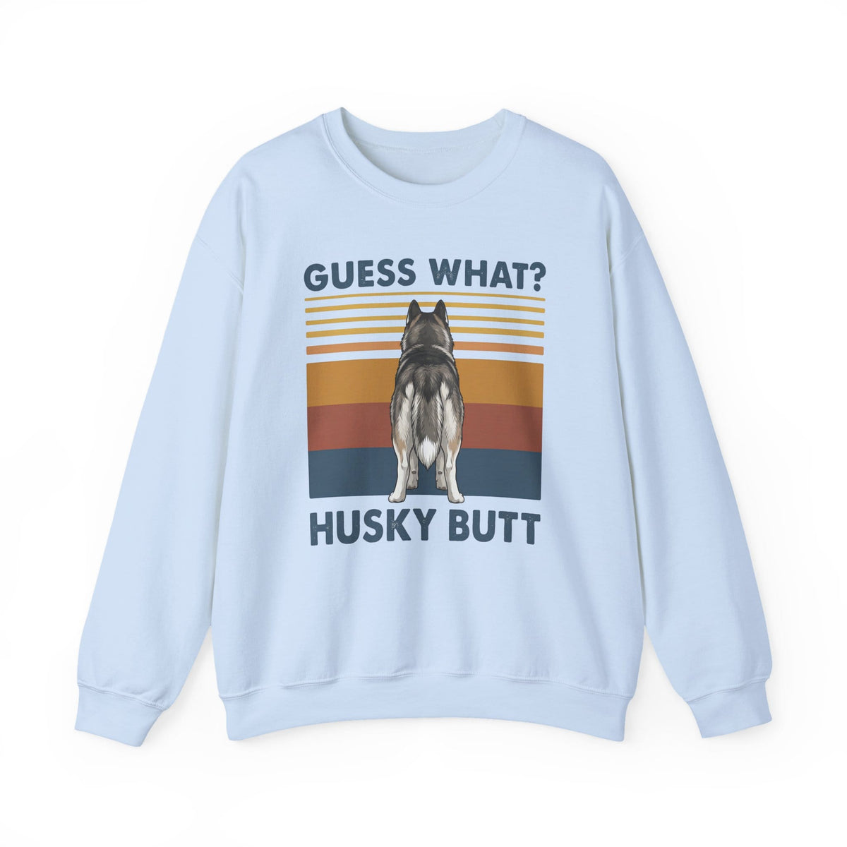 Husky Butt Crewneck Sweatshirt Light Blue