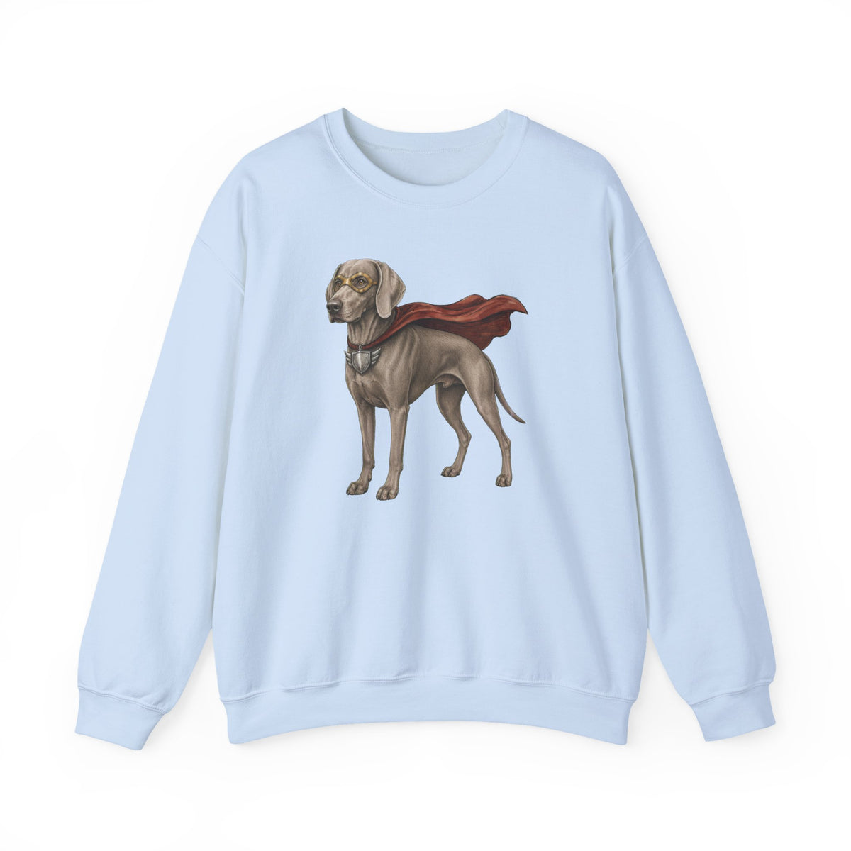 Weimaraner Superhero Crewneck Sweatshirt