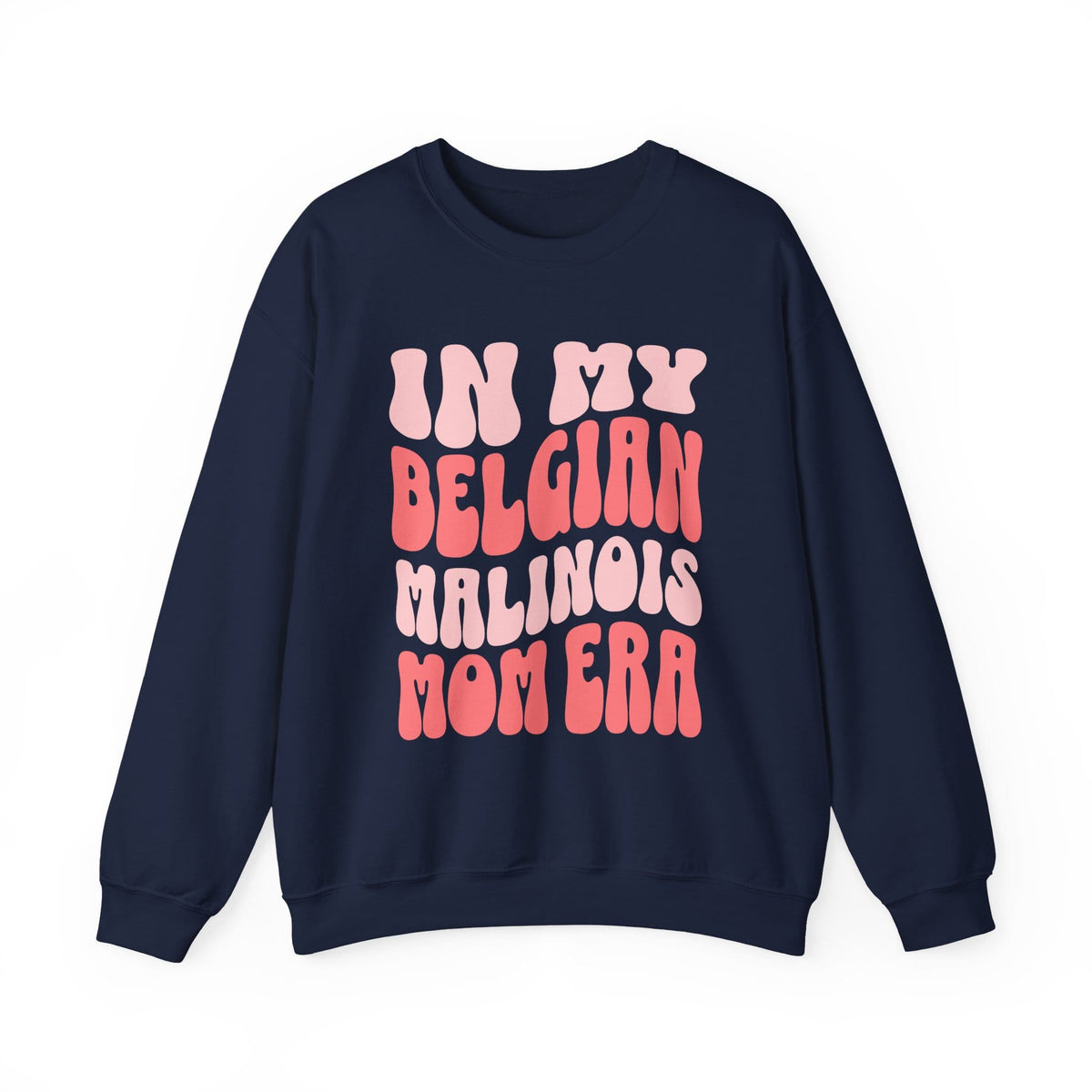 Belgian Malinois Mom Crewneck Sweatshirt Navy