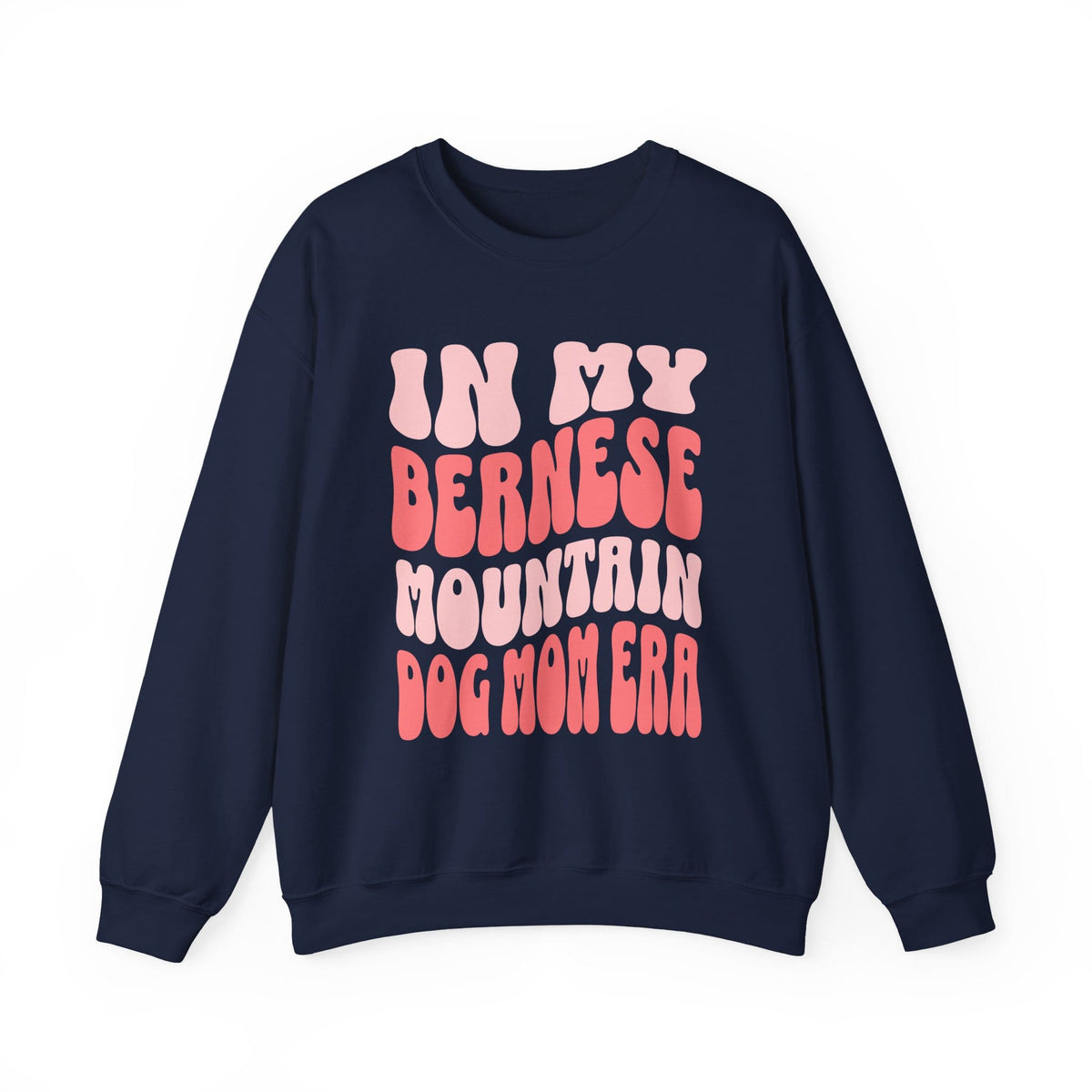 Bernese Mountain Dog Mom Crewneck Sweatshirt Navy