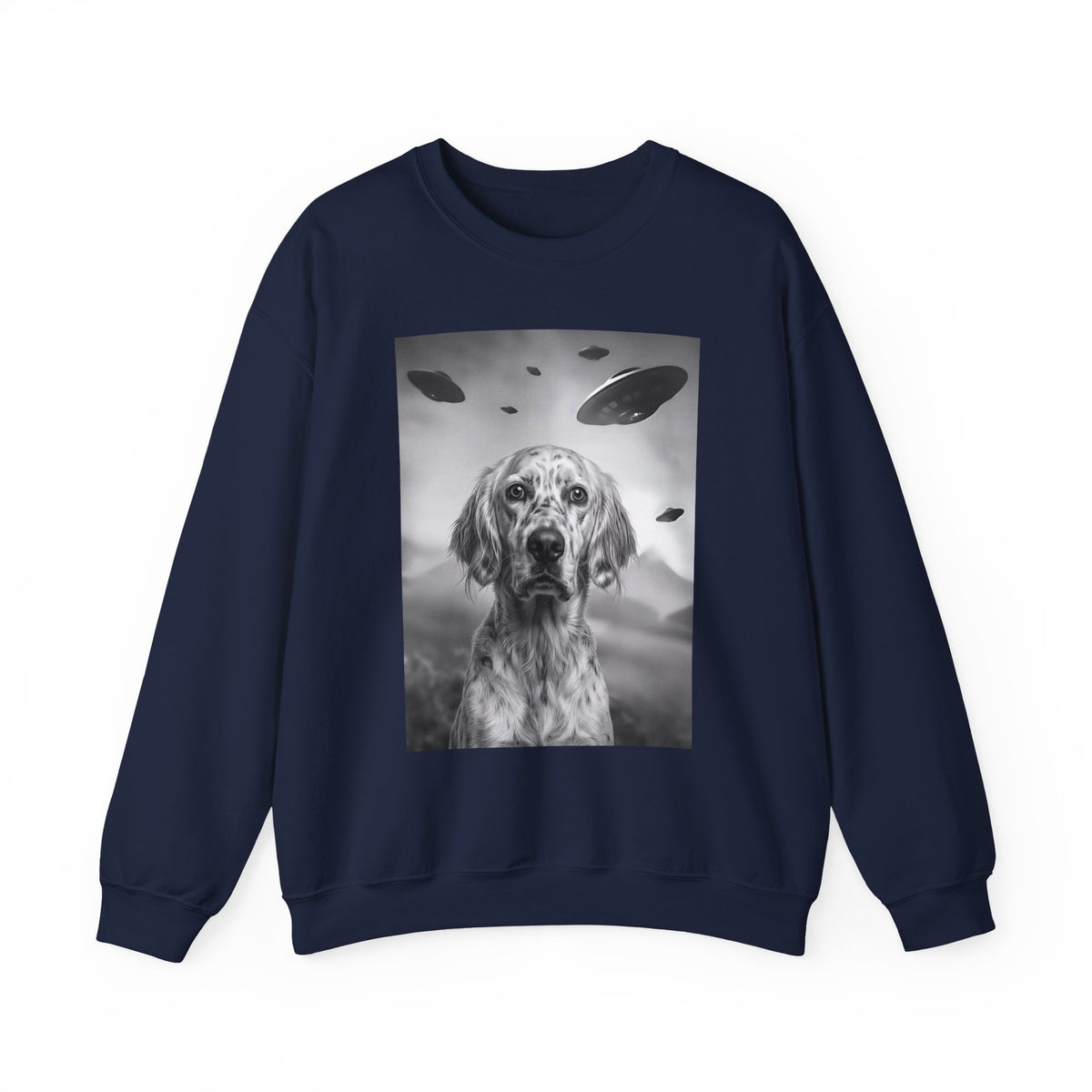 English Setter UFO Crewneck Sweatshirt