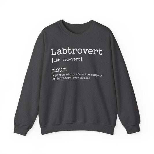 Labtrovert Crewneck Sweatshirt Dark Heather
