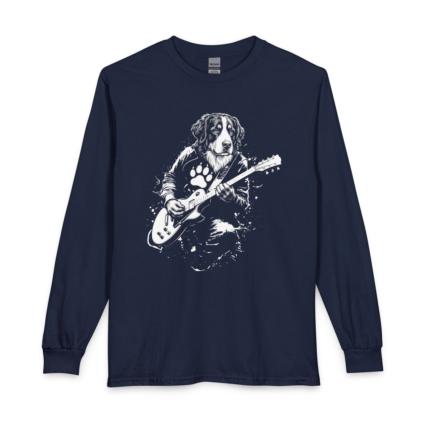 Bernese Mountain Dog Guitar Long Sleeve