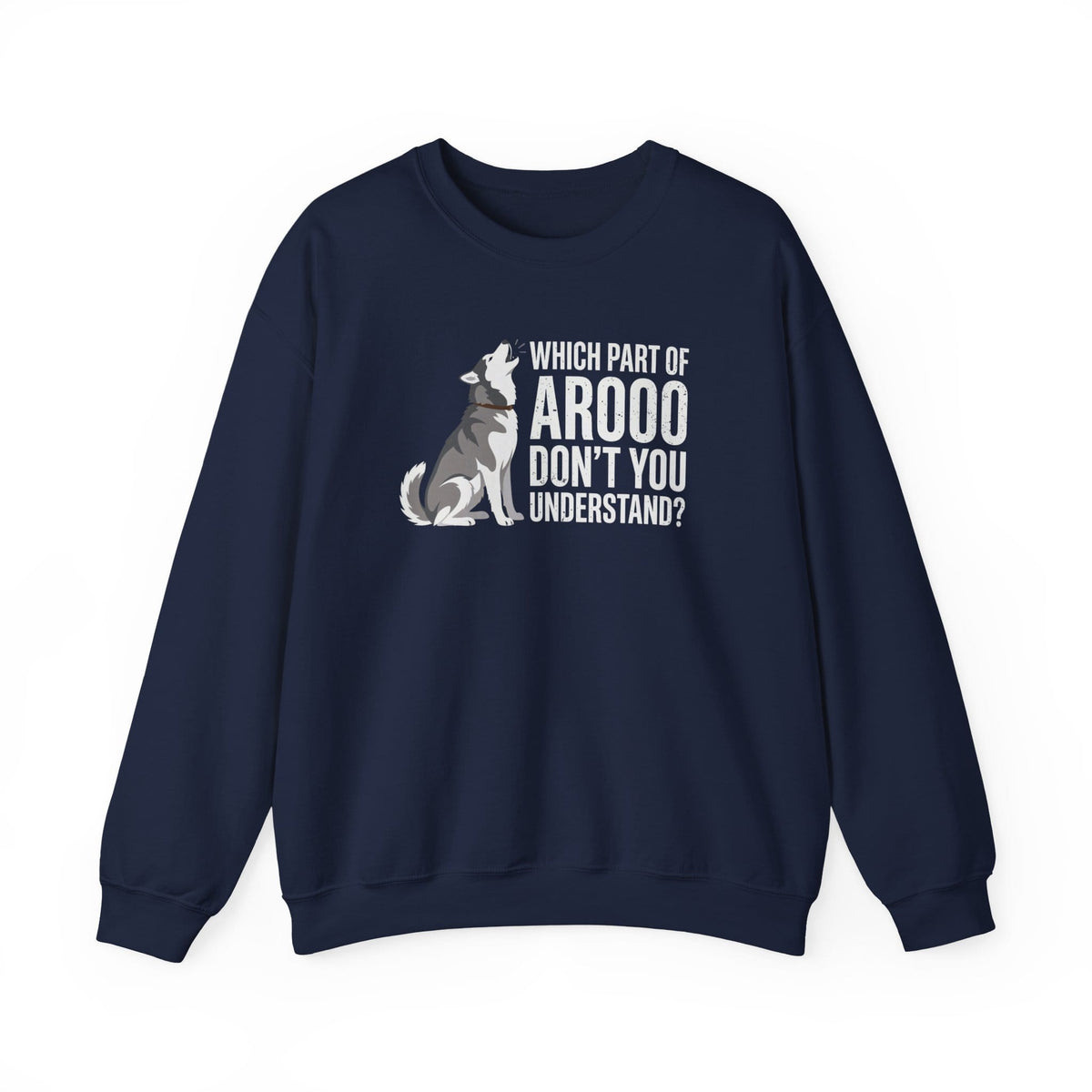 Husky Howling Crewneck Sweatshirt Navy