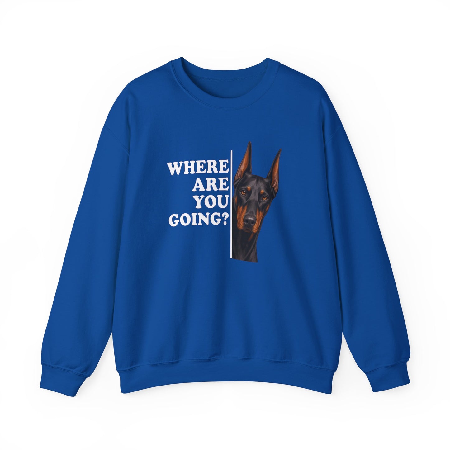 Doberman Alert Crewneck Sweatshirt