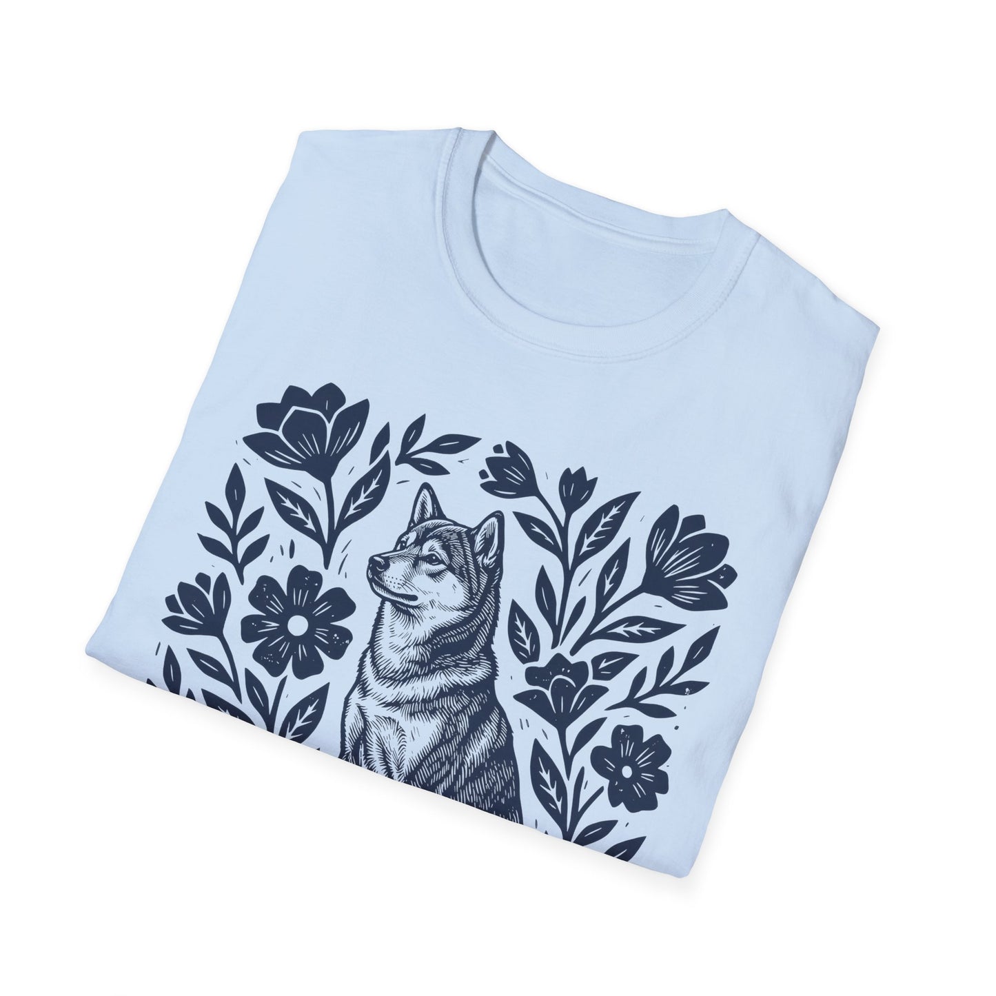 Shiba Inu Linocut
