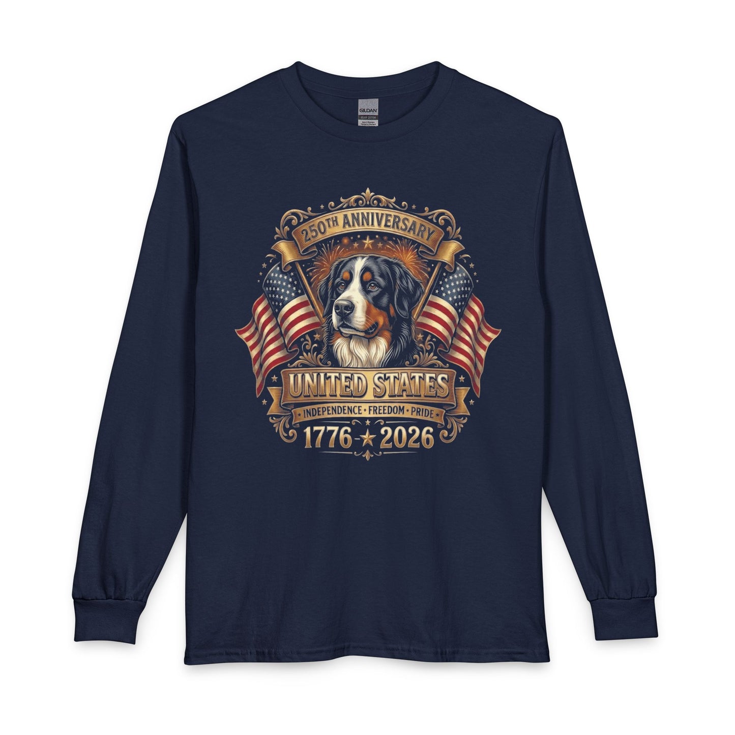 Bernese Mountain Dog 250 Years USA Long Sleeve