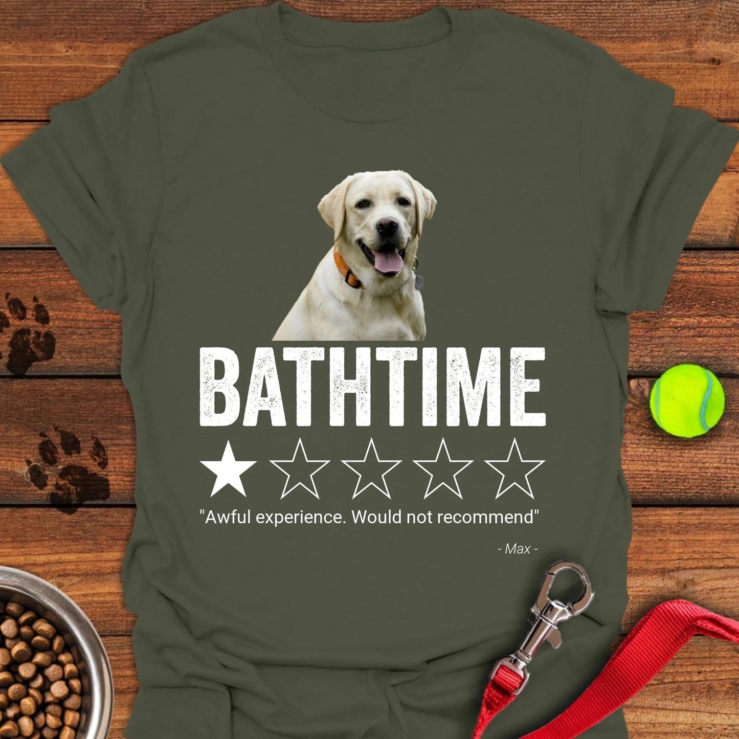 Personalized Bathroom Review Lab Unisex Softstyle T-Shirt Military Green