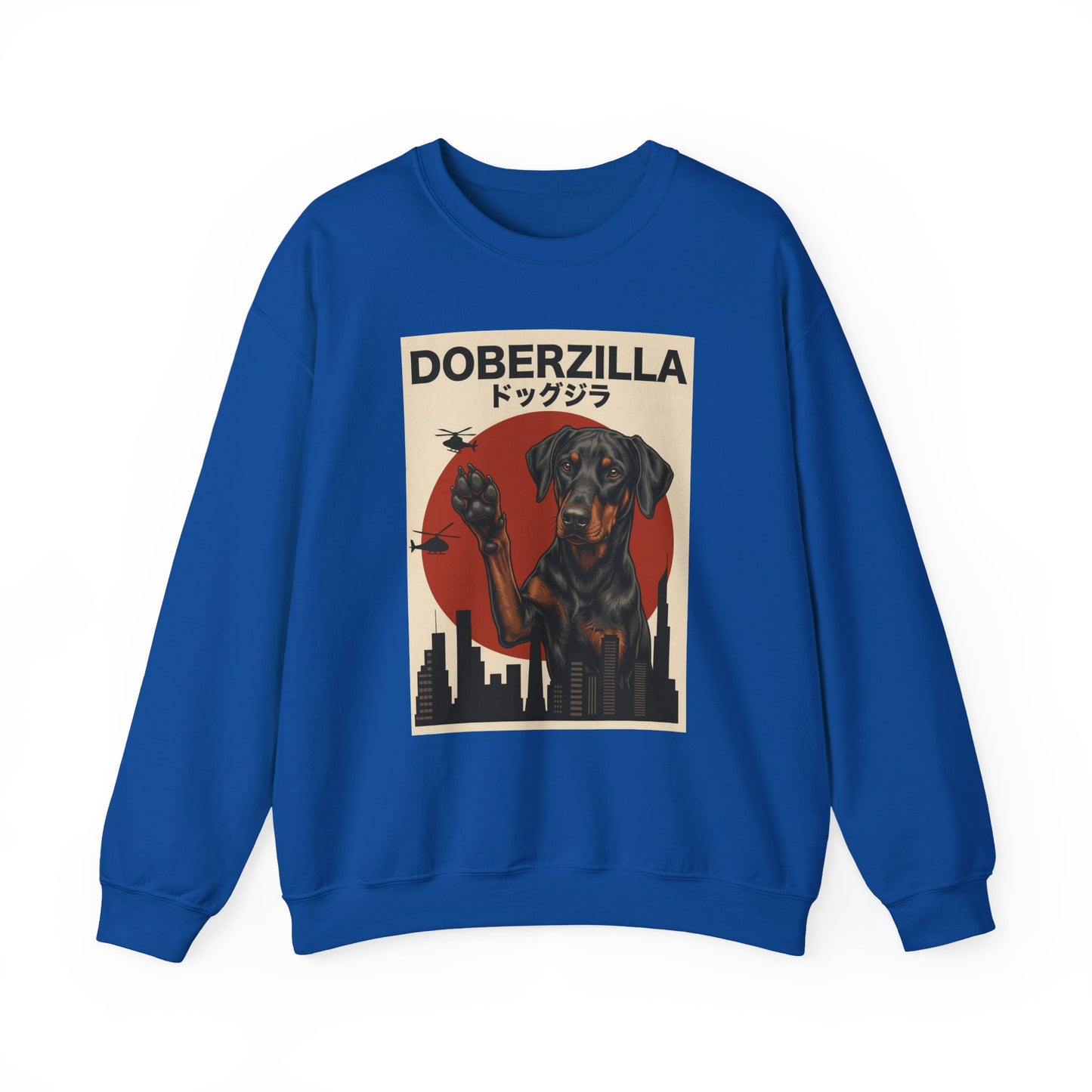 Doberzilla Doberman Crewneck Sweatshirt