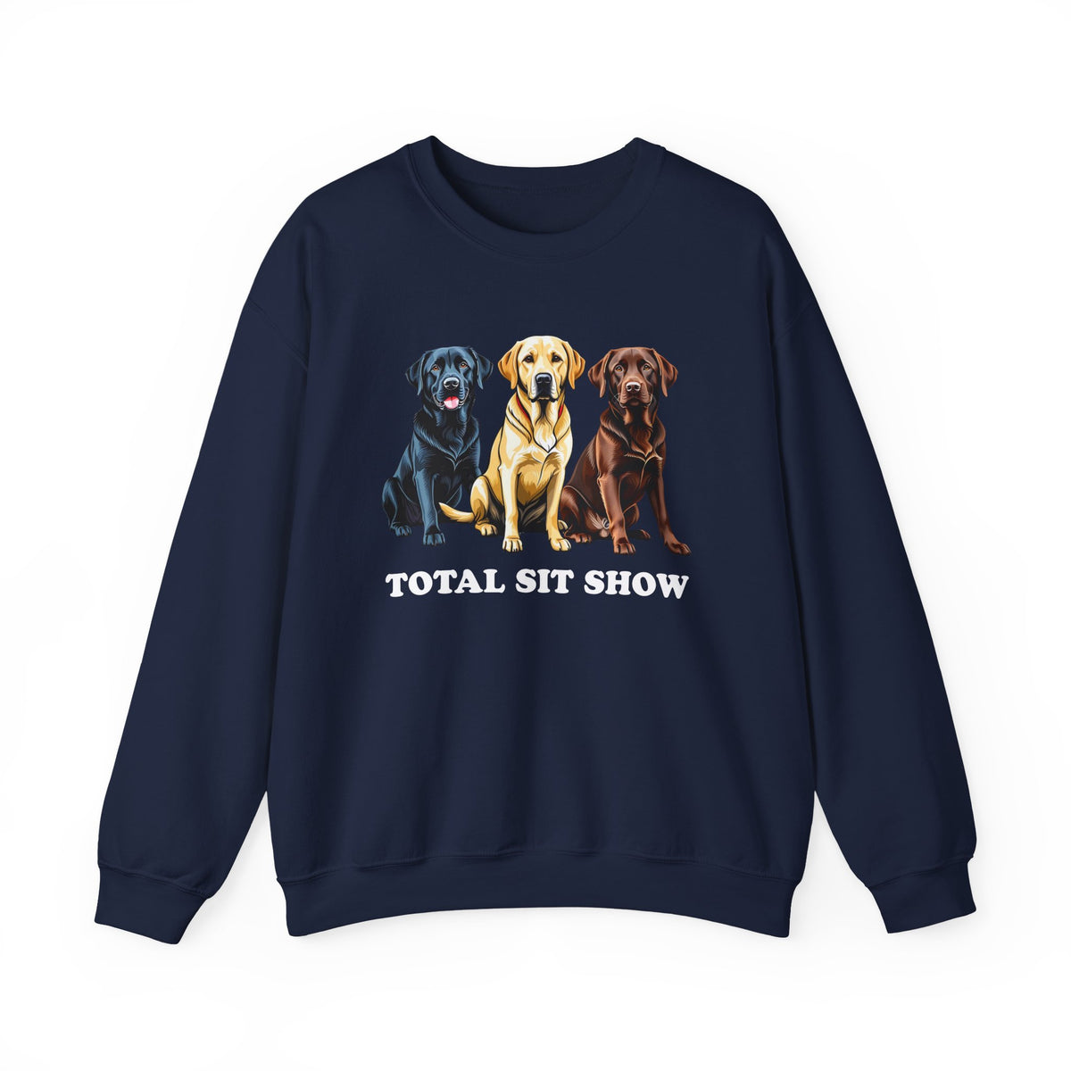 Total Sit Show Labrador Crewneck Sweatshirt Navy