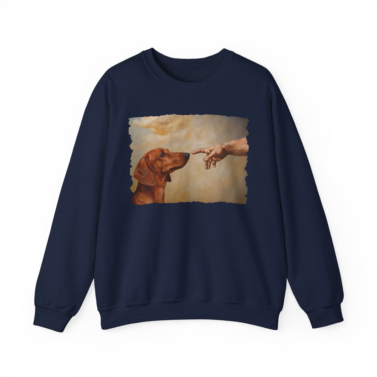 Dachshund Creation Red Crewneck Sweatshirt